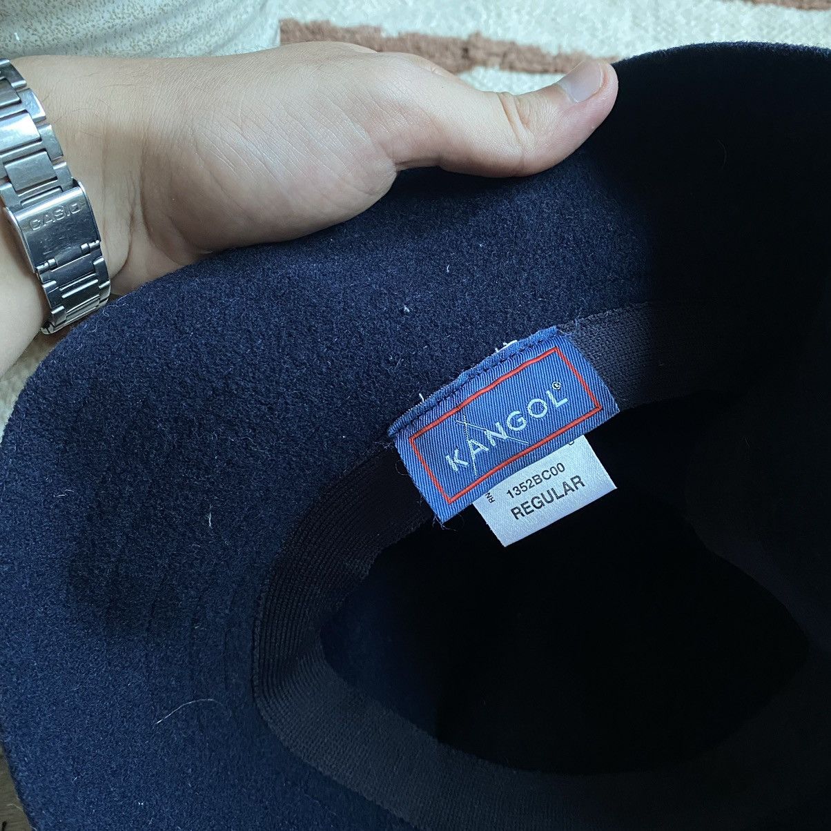 Kangol VINTAGE KANGOL NAVY WOOL BUCKET HAT Size ONE SIZE - 3 Thumbnail