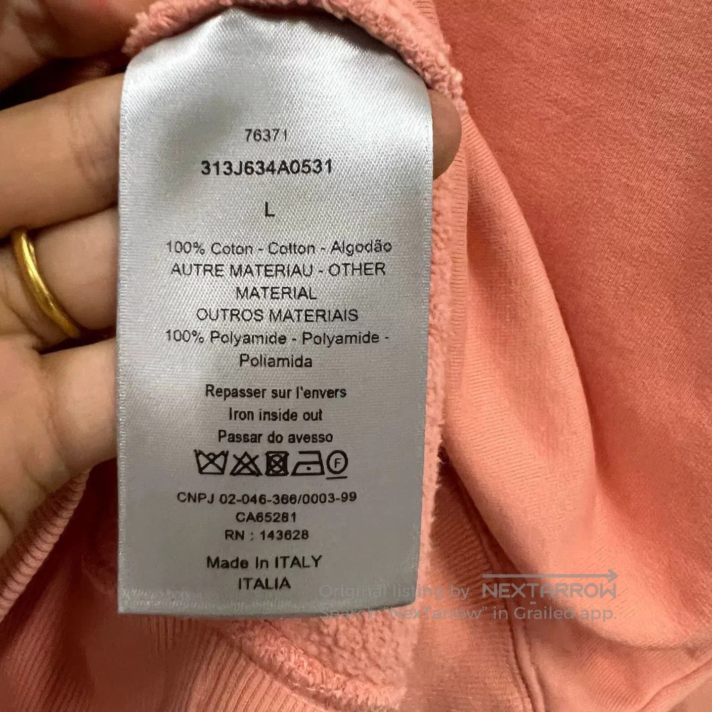Dior pink striped logo patch sweatshirt. Size S / US 4 / IT 40 - 4 Thumbnail