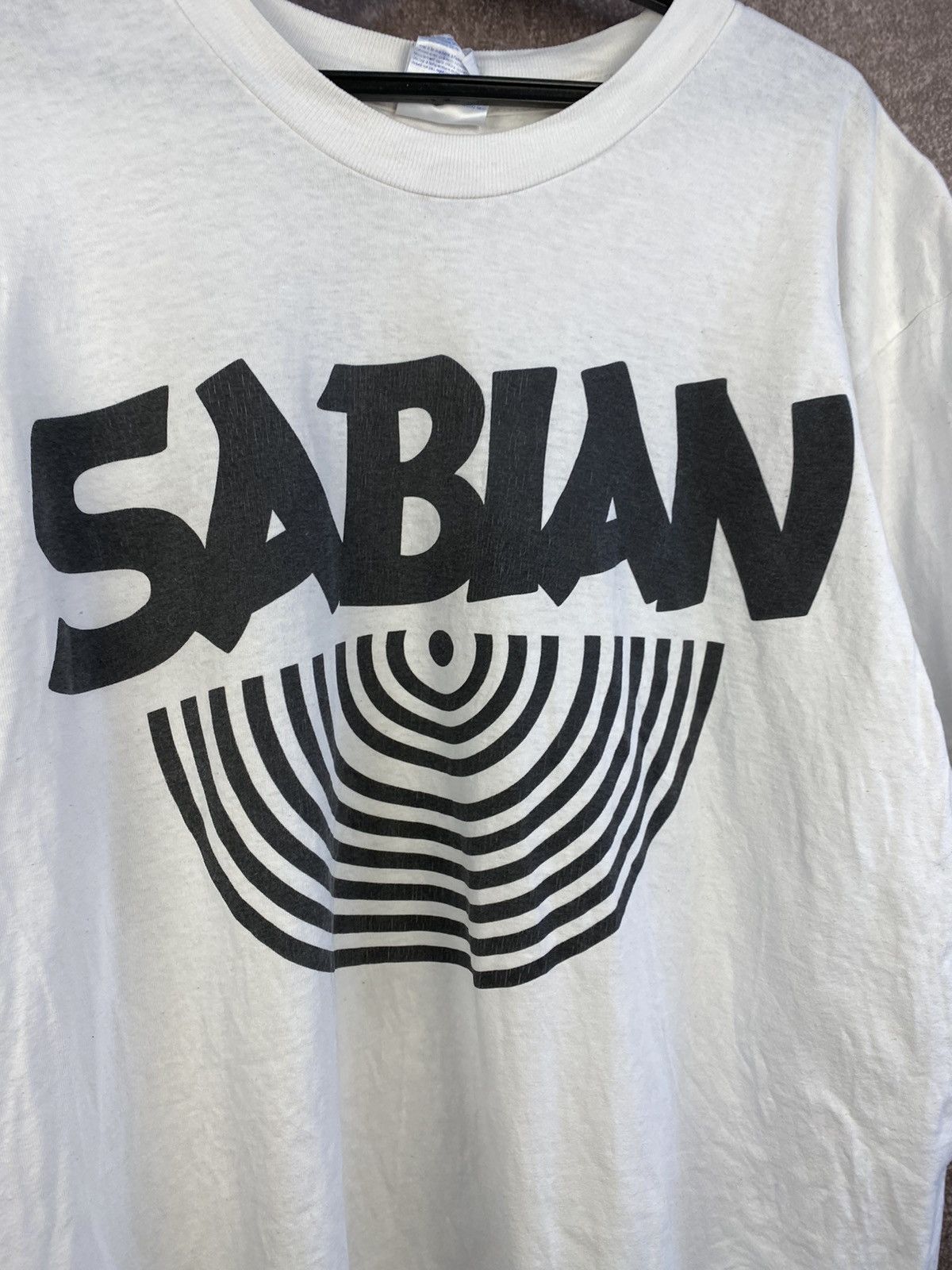 Band Tees × Vintage Rare Vintage Sabian Cymbal Makers Tshirt Size US XL / EU 56 / 4 - 3 Thumbnail