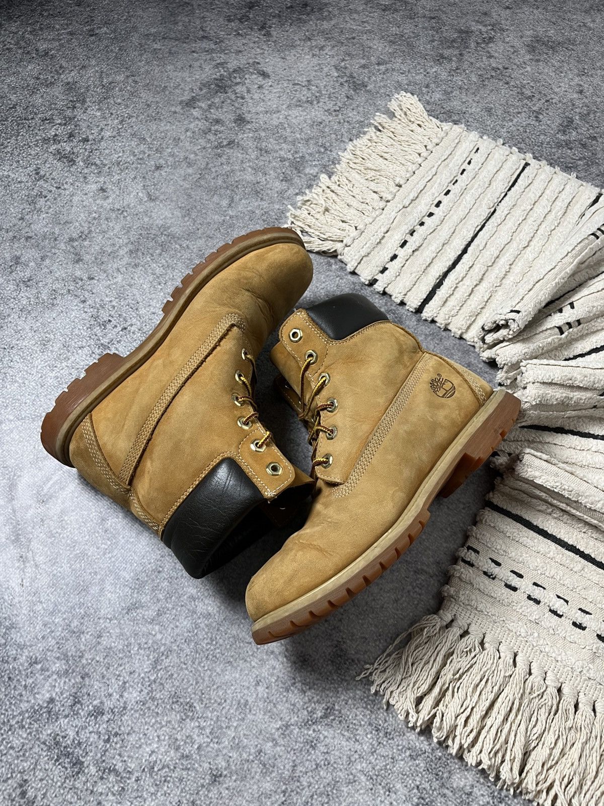 Timberland 🔥Timberland Vintage Work 6-Inch Boots Black 00’s Y2K Nubuck Size US 8.5 / EU 41-42 - 4 Thumbnail