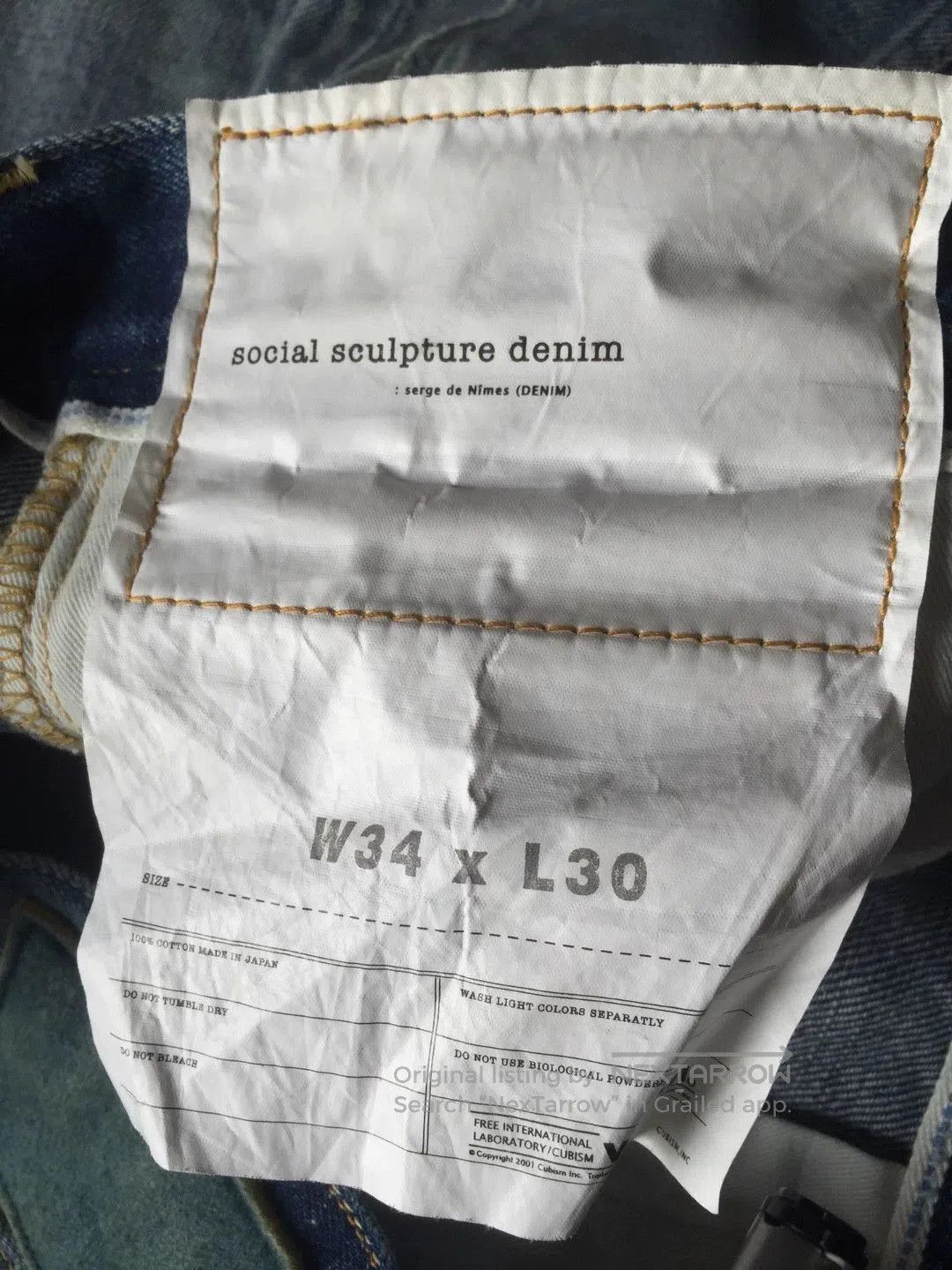 Visvim visvim 03d8 Blue Denim Jeans. Size US 34 / EU 50 - 4 Thumbnail