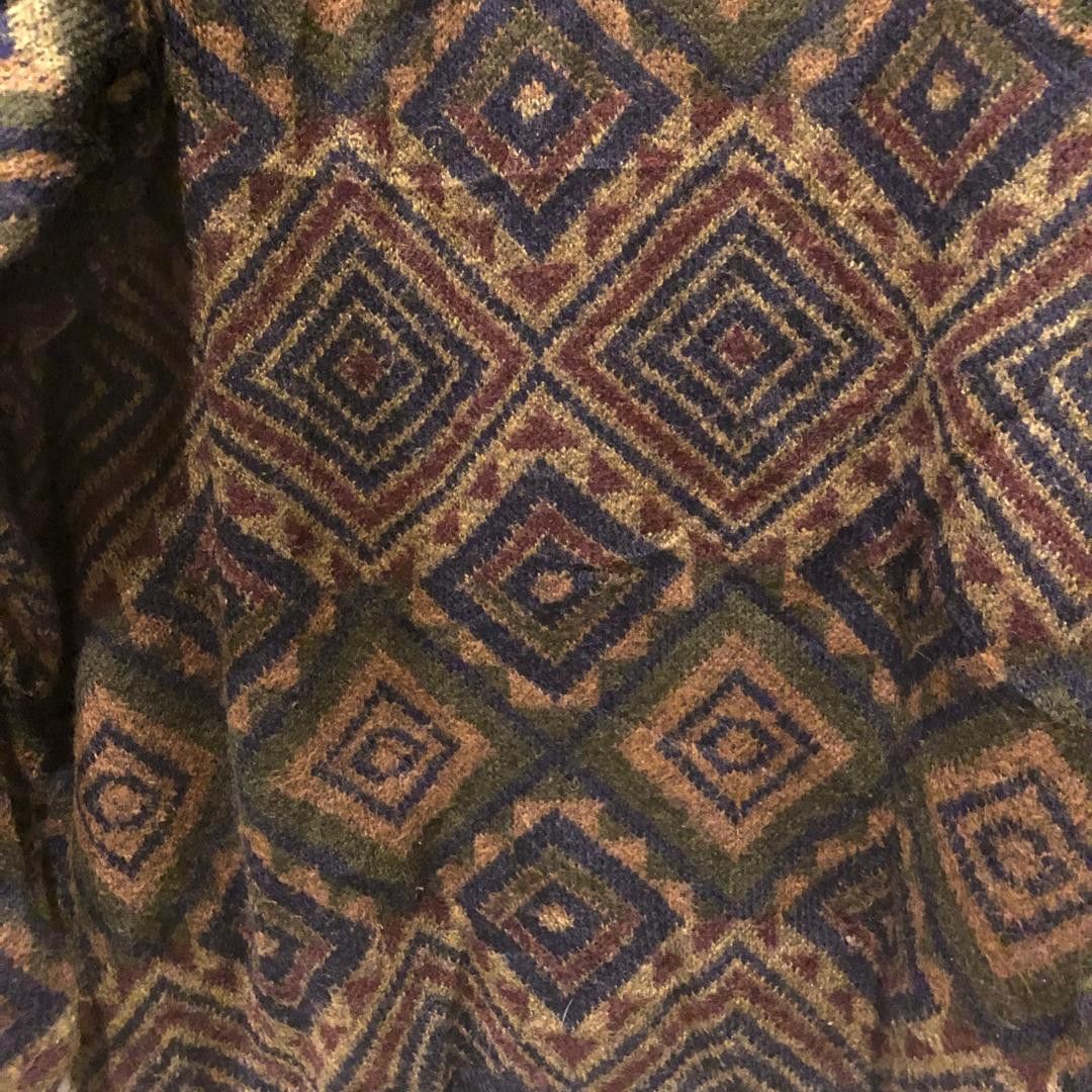 Other Vintage Italian Knit Cardigan Wool Pattern XL Boxy Size US XL / EU 56 / 4 - 2 Thumbnail
