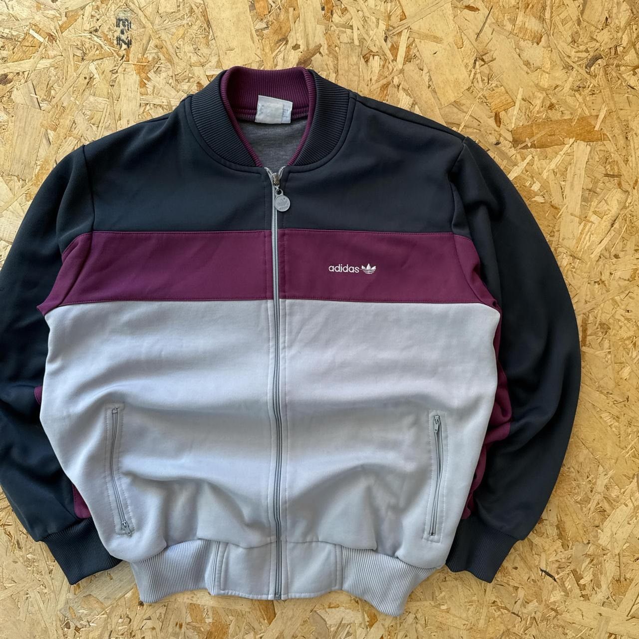 Adidas × Vintage Vintage 80s/90s Adidas Multi Zip Up Size US L / EU 52-54 / 3 - 2 Thumbnail