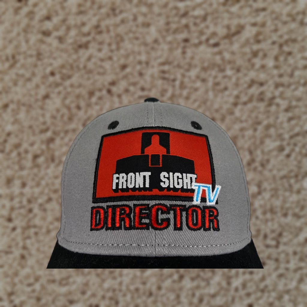 Vintage Otto Front Sight TV Director Hat Cap Strap Back One Size Gray Cotton 2A Baseball Cap Mens Adult Adjustable Size ONE SIZE - 1 Thumbnail