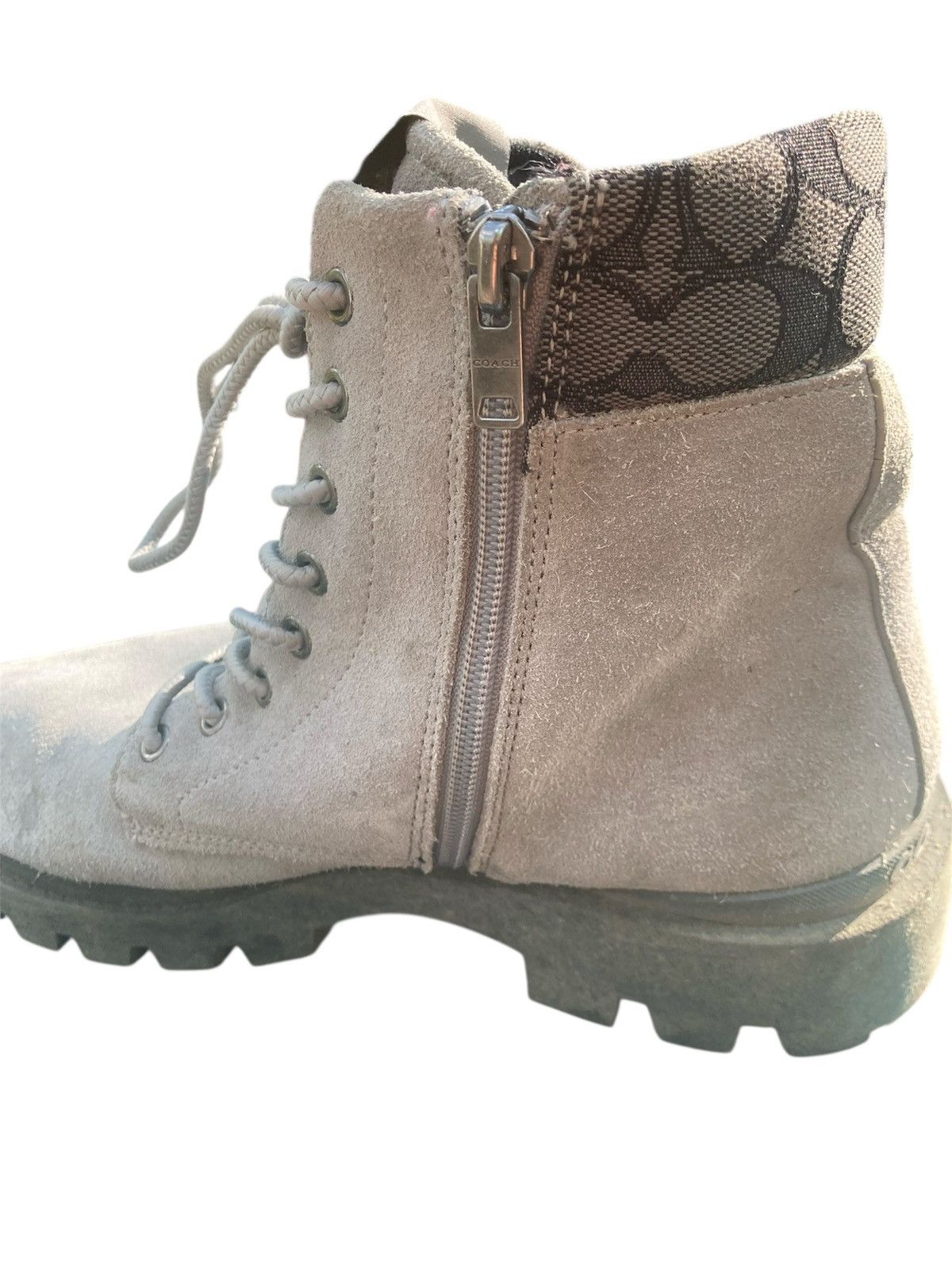 Coach Coach Citysole Boots Gray Suede Size US 10 / EU 43 - 2 Thumbnail