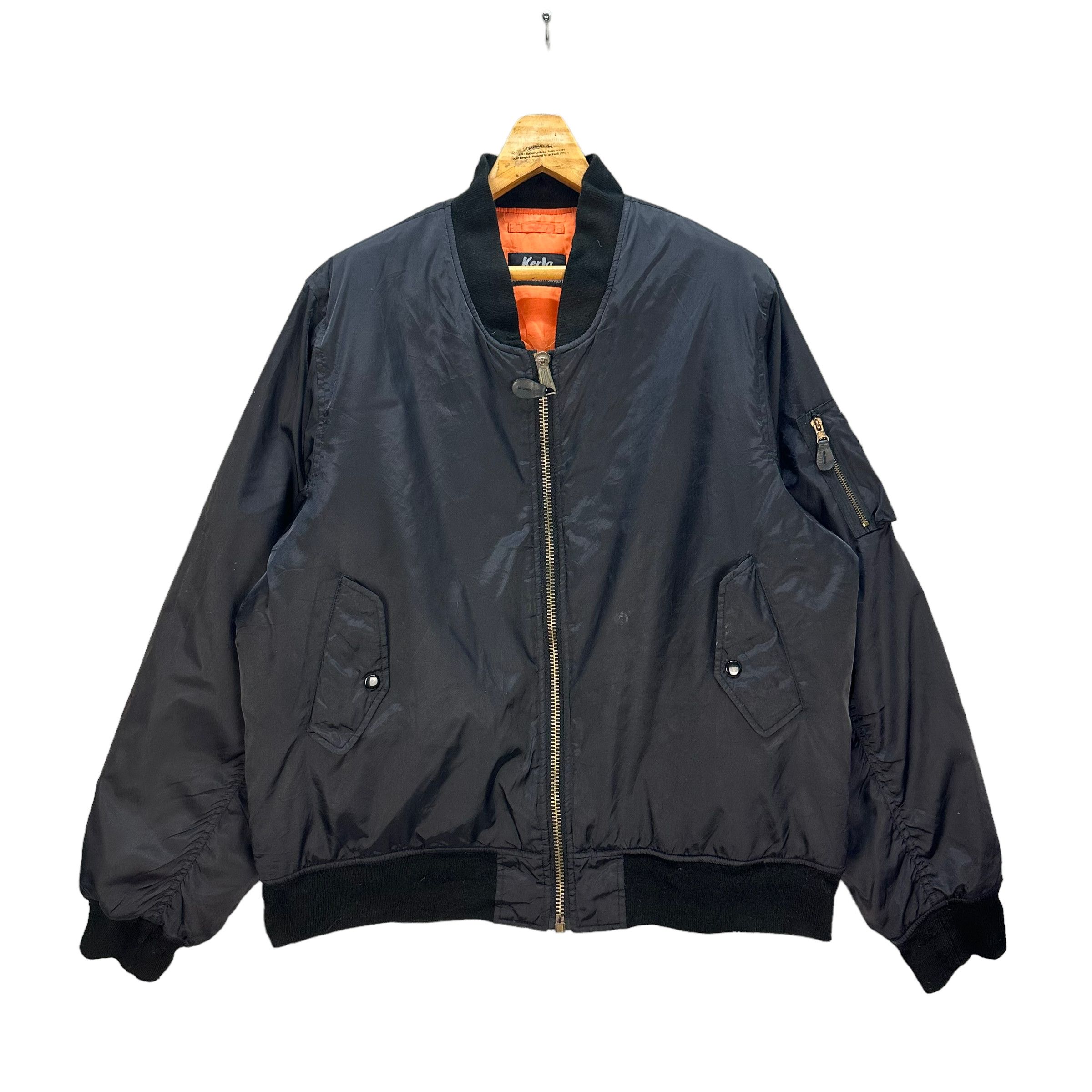 Japanese Brand KERJA MA-1 BOMBER JACKET #8196-211 Size US XL / EU 56 / 4 - 1 Thumbnail