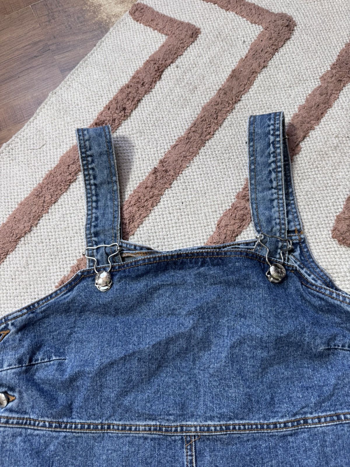 Iceberg VINTAGE ICEBERG 2000s DENIM MINI OVERALLS DRESS Size M / US 6-8 / IT 42-44 - 2 Thumbnail