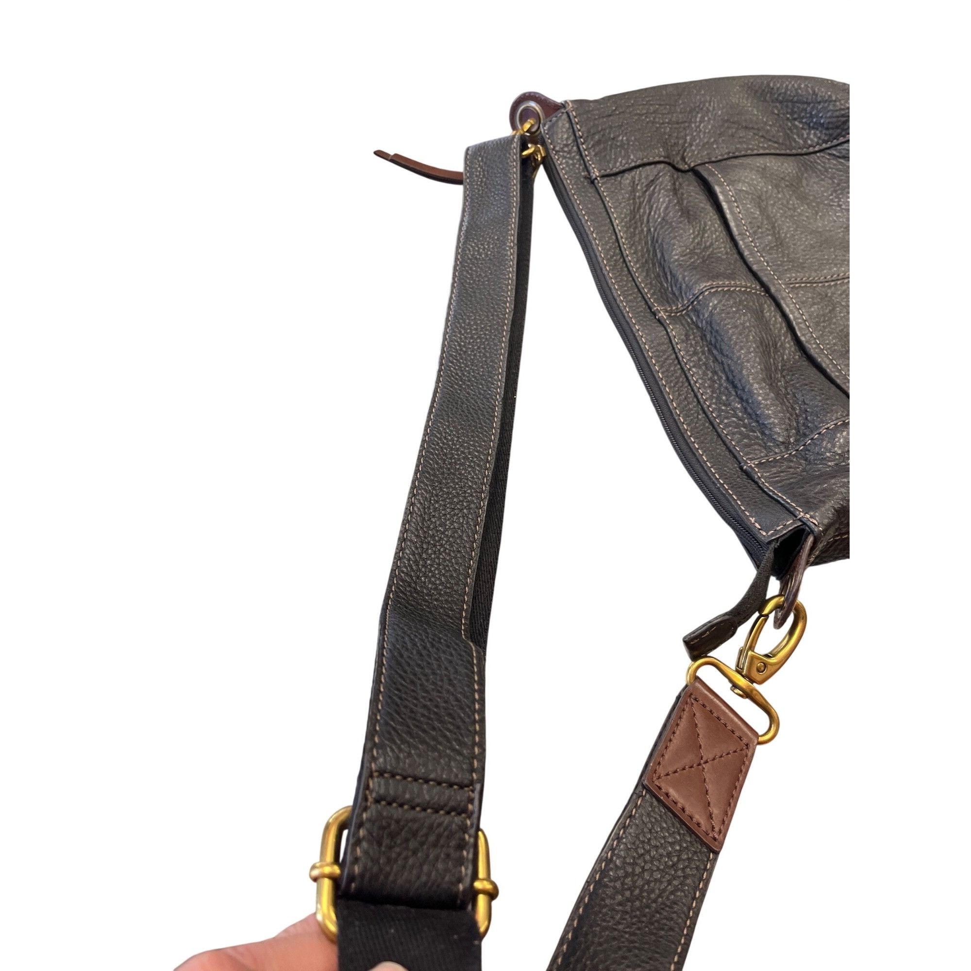 Fossil fossil Vintage wms brown leather messenger crossbody shoulde Size ONE SIZE - 8 Thumbnail