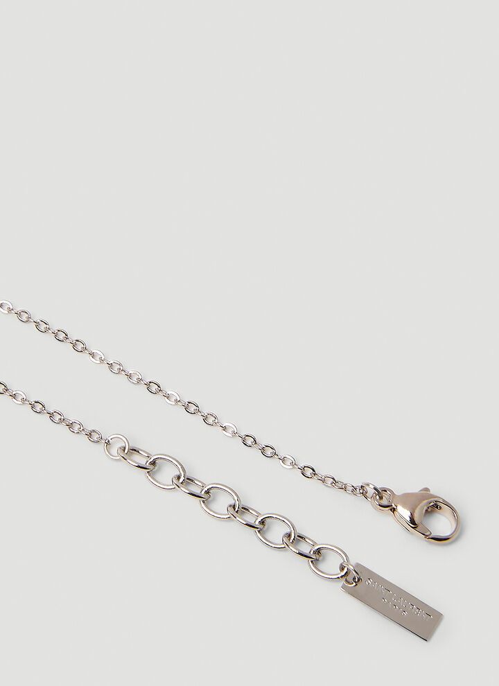 Saint Laurent Paris o1bcso1str1224 Size: OS/Sim Key Charm Necklace in Silver Size ONE SIZE - 3 Thumbnail