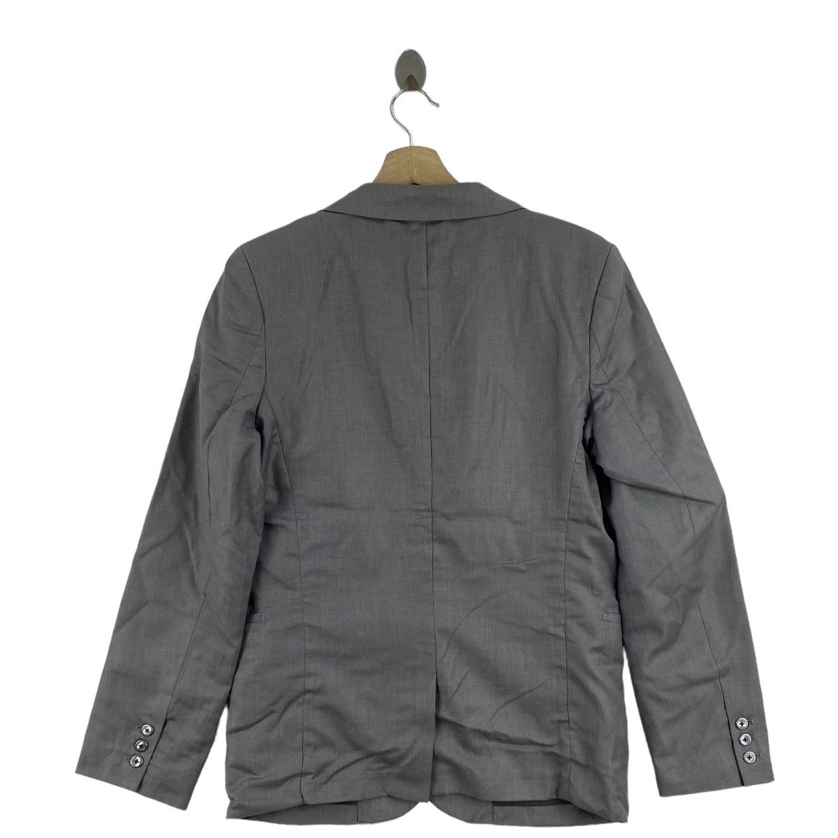 Japanese Brand × semanticdesign SEMANTIC DESIGN Punk Japanese Brand Plain Grey Blazer Coat Size US M / EU 48-50 / 2 - 2 Thumbnail