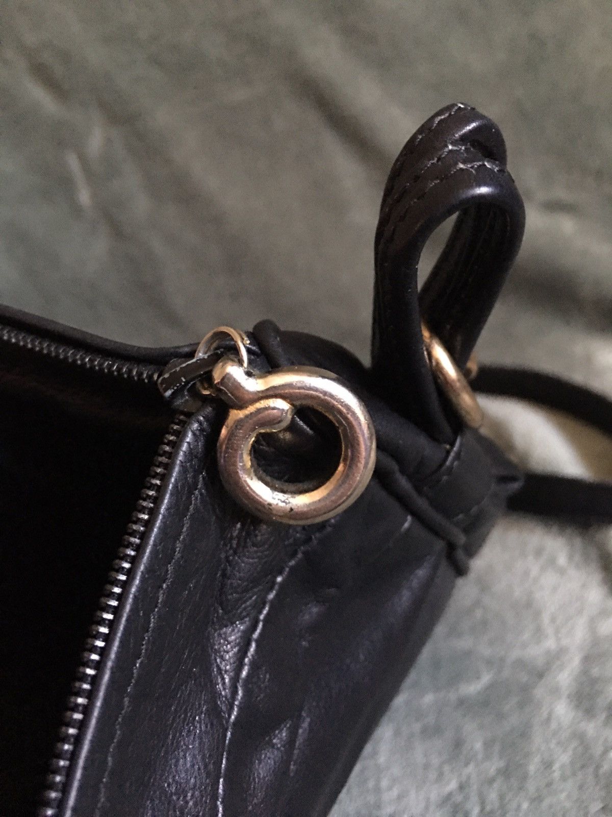 Vintage Benno Camenzind Vintage Black Leather Crossbody Shoulder Bag Size ONE SIZE - 7 Thumbnail