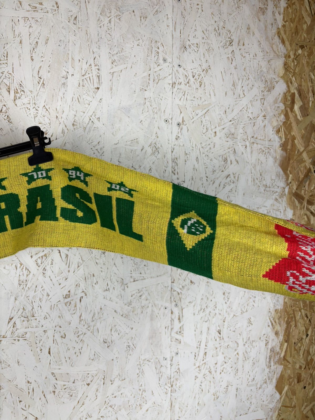Vintage 00s Vintage Brasil CBF Budweiser Beer Soccer Fanwear Scarf Size ONE SIZE - 4 Thumbnail