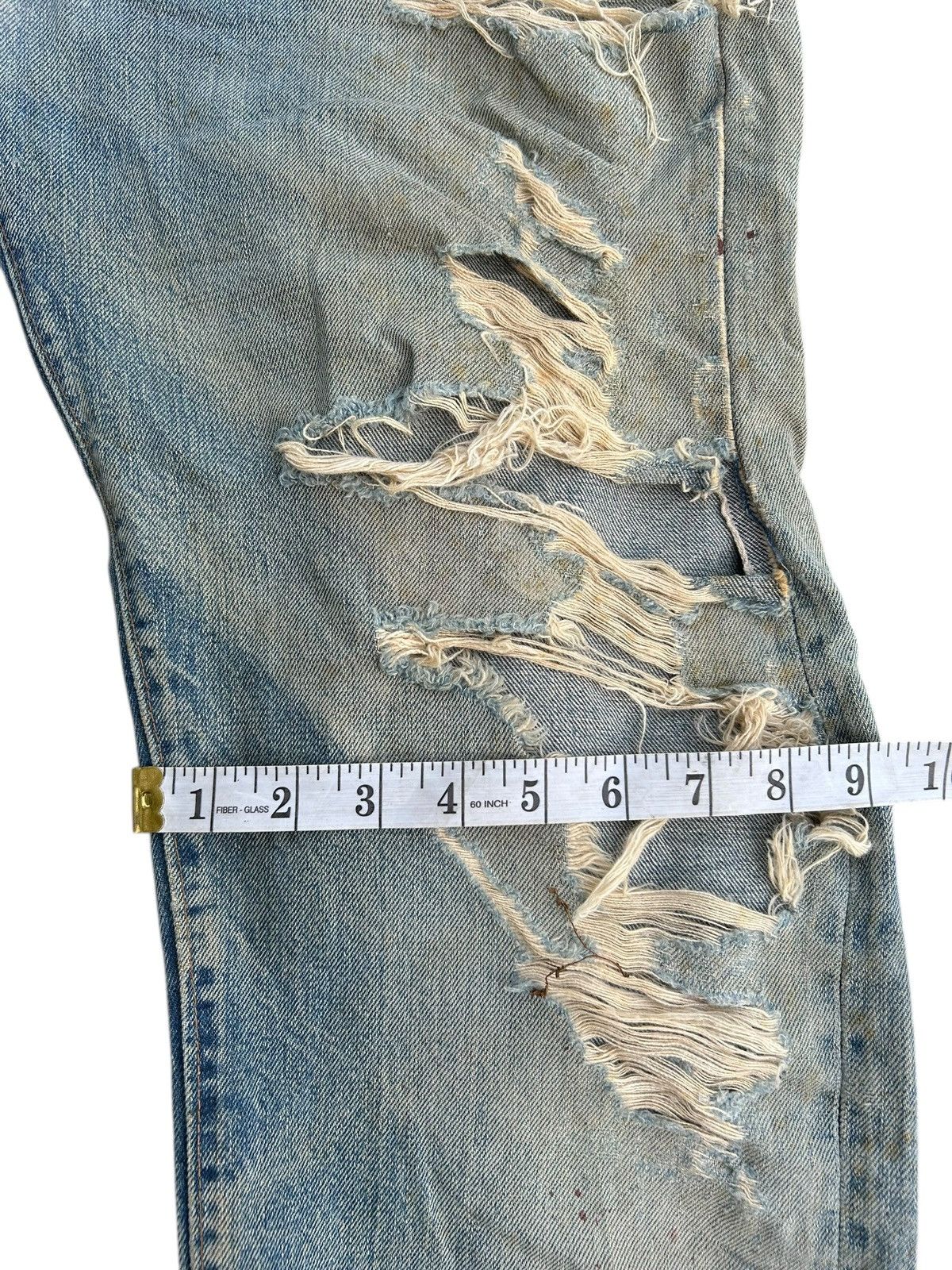 Levi's × Vintage 60s-70s THRASHED Levi's 6 Selvedge Vintage Denim Jeans Size US 32 / EU 48 - 20 Thumbnail