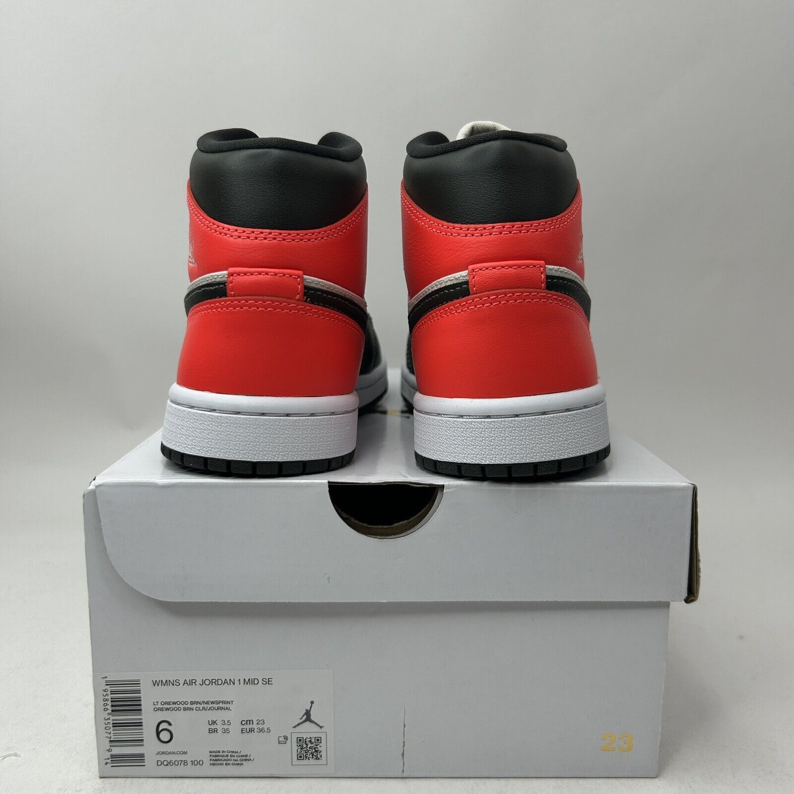 Jordan Brand Nike Air Jordan 1 Mid SE WMNS “Light Orewood Brown” 2023 Size US 6 / IT 36 - 4 Thumbnail