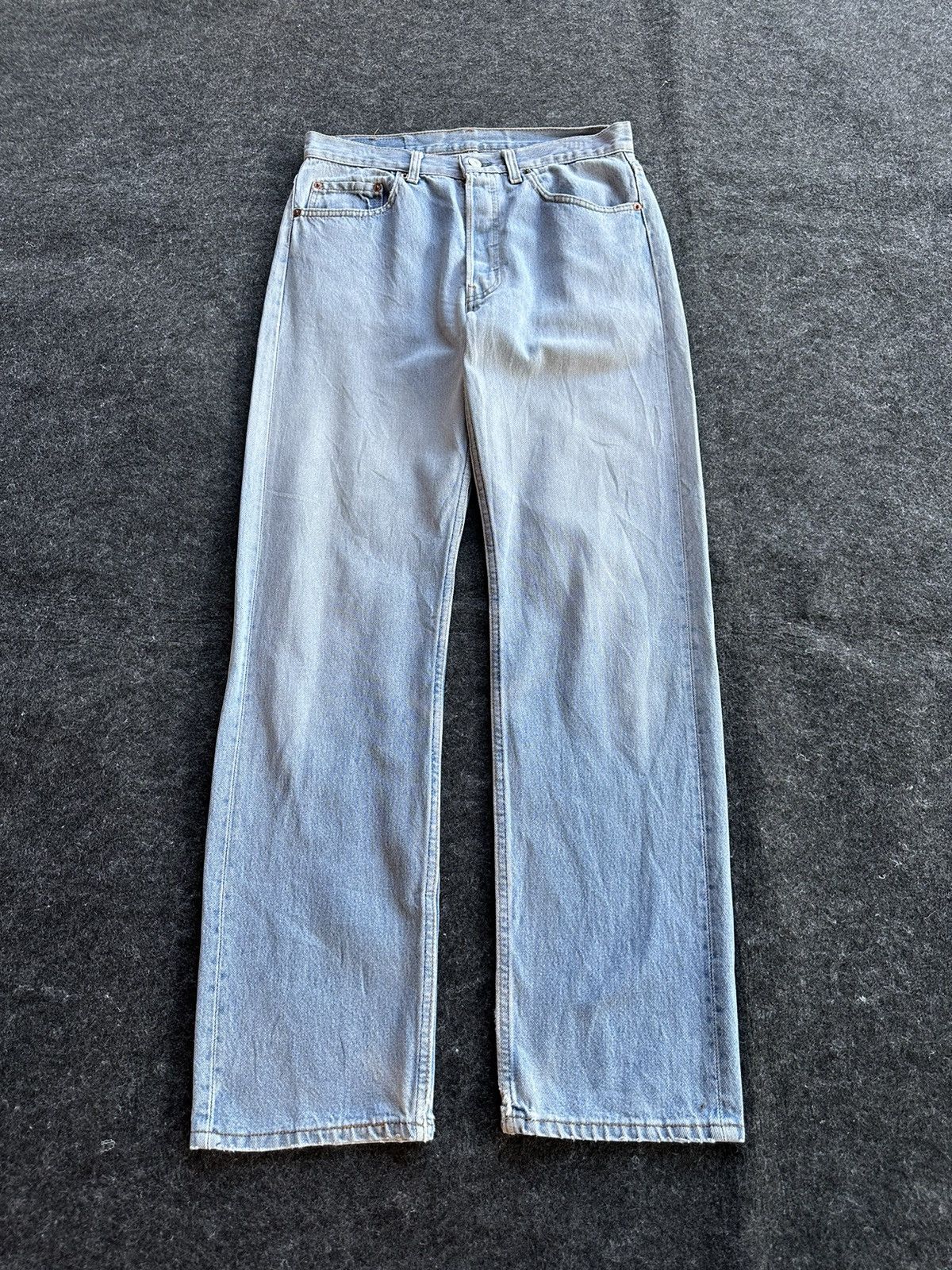 Levis 501 Made in Usa Faded Washed Vintage Denim W30 D494