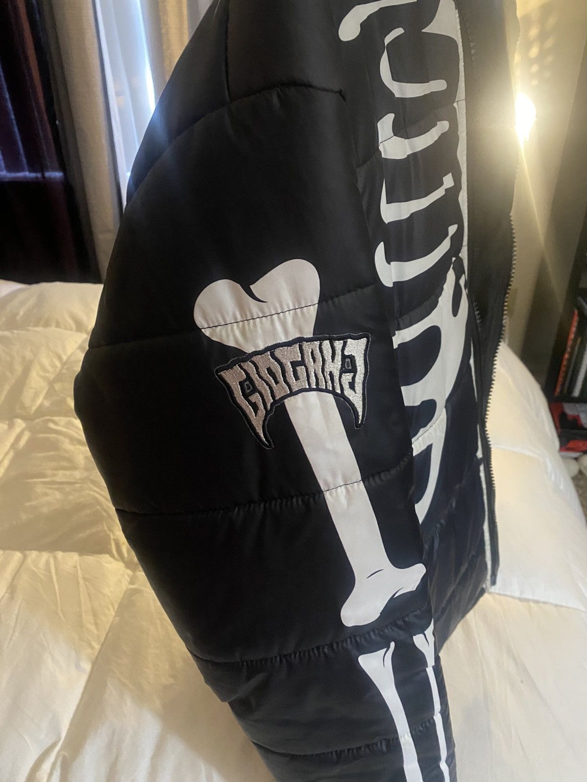 Glo Gang Black Skeleton Glo Gang Puffer Coat Size US M / EU 48-50 / 2 - 2 Thumbnail
