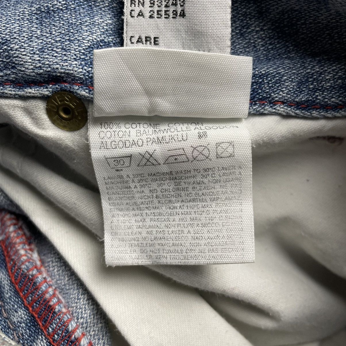 Diesel DIESEL INDUSTRY FLARE SPIRAL CUT FLY BUTTON DENIM PANTS Size US 30 / EU 46 - 22 Thumbnail