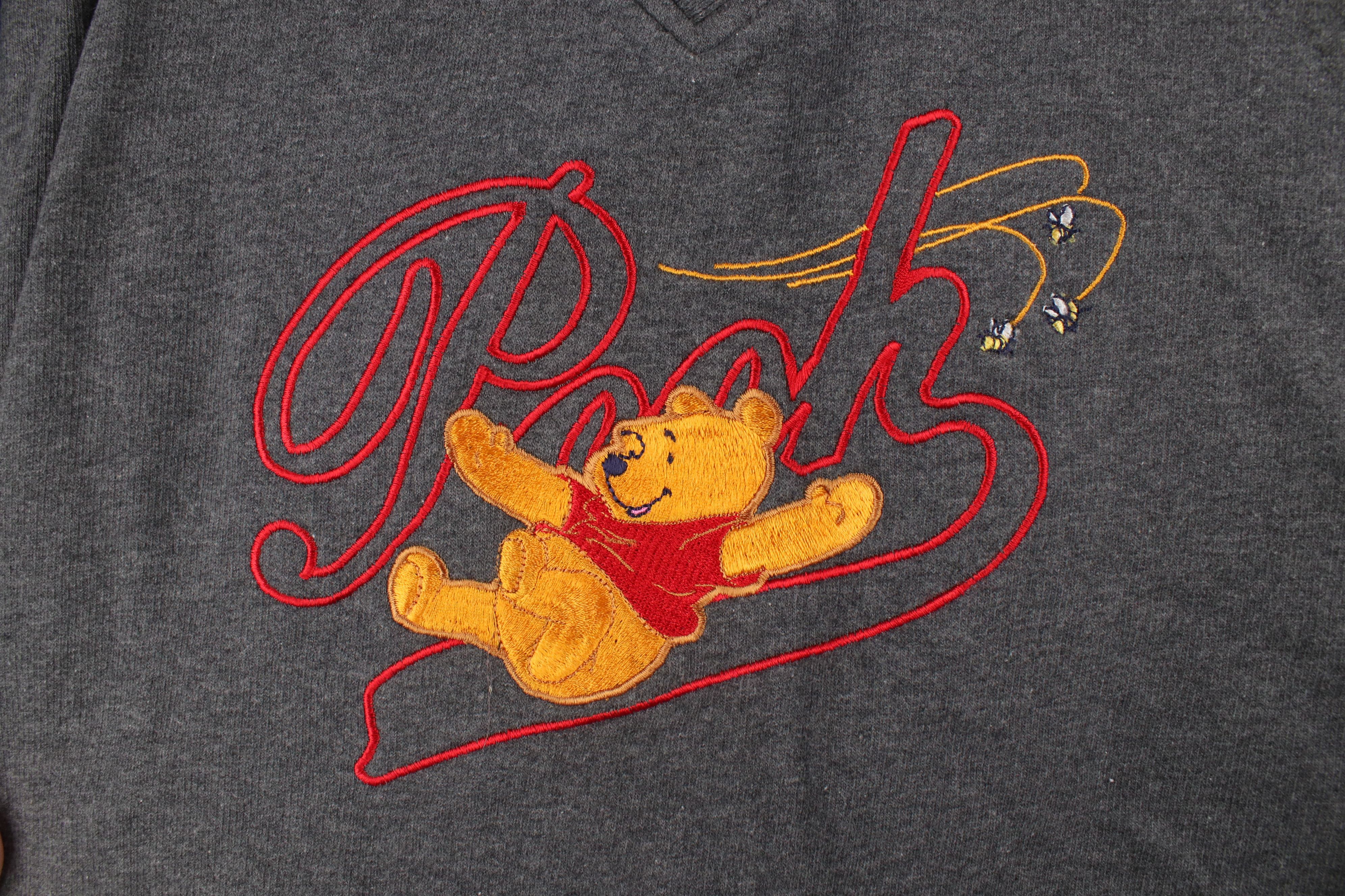Vintage 90s Disney Spell Script Winnie the Pooh Sweatshirt
