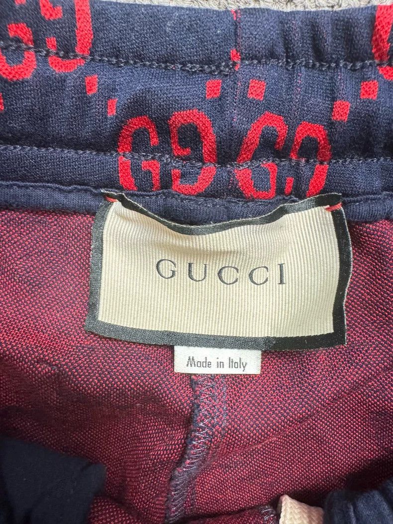 Gucci Gucci SizeXS Blue and red old flower full logo casual sport Size US 27 - 4 Thumbnail
