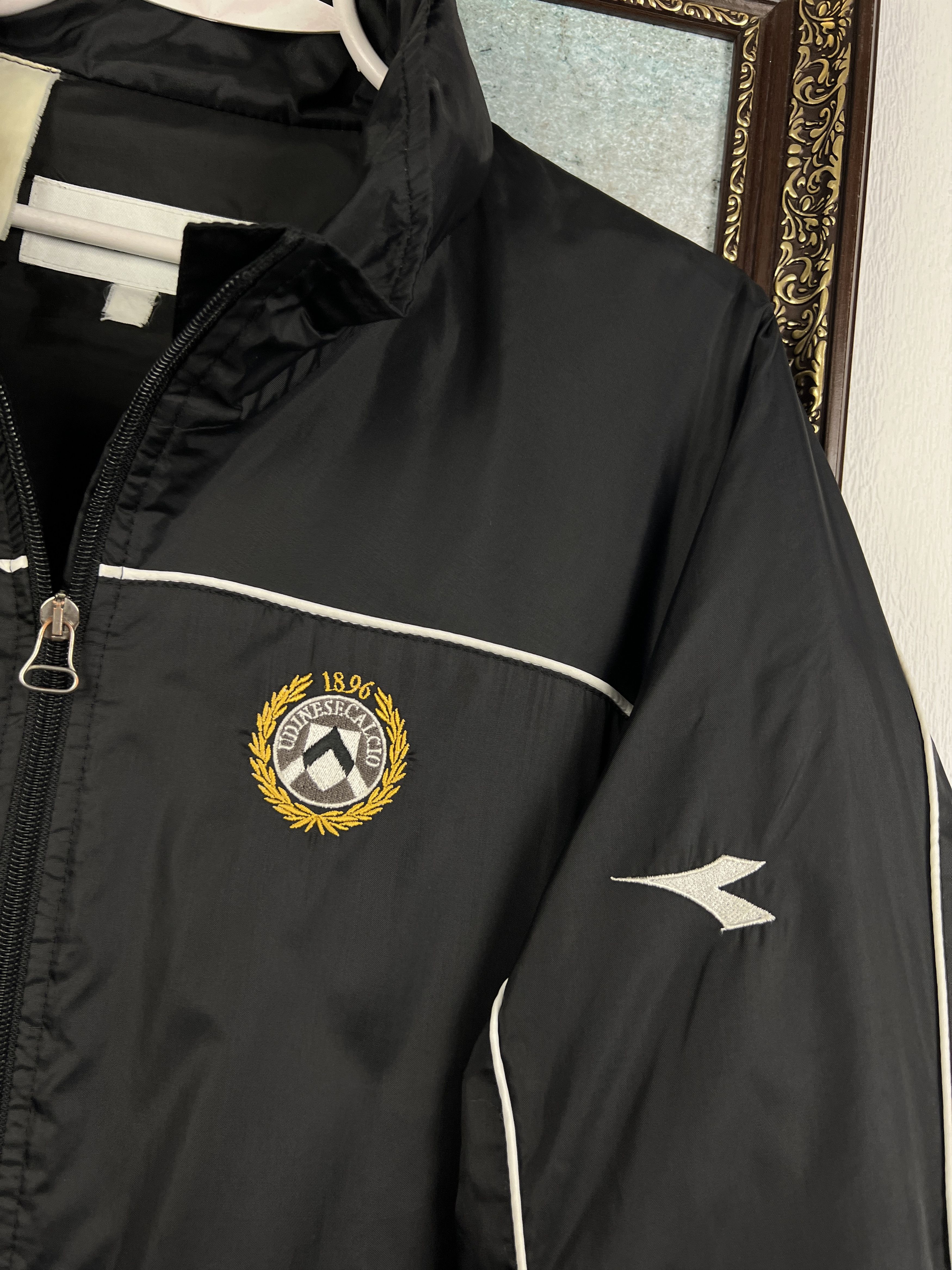Diadora Vintage Udinese Football Jacket Soccer Track Top Maglia Rare Size US XXL / EU 58 / 5 - 4 Thumbnail