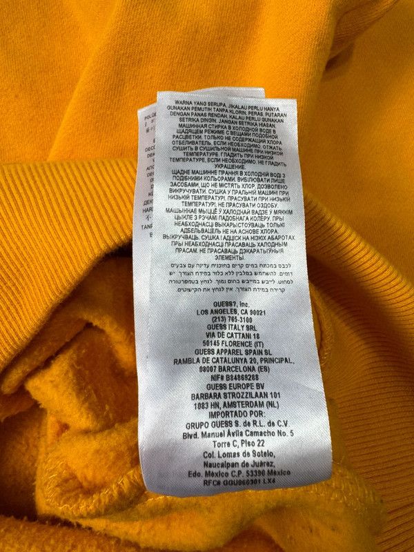 J Balvin Guess X J Balvin Vibras Fleece Sweatshirt Crewneck Yellow M Size US M / EU 48-50 / 2 - 8 Thumbnail