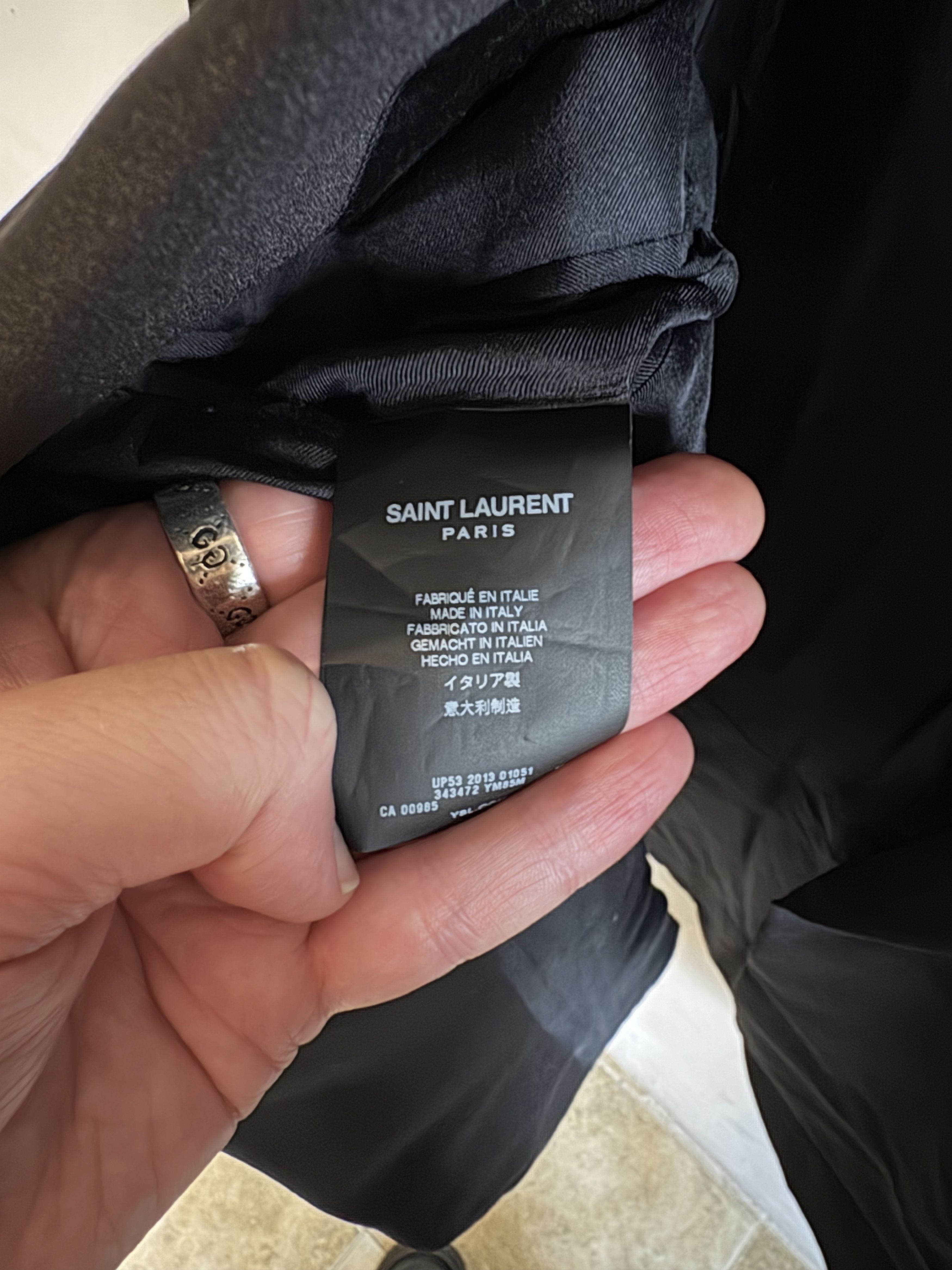 Saint Laurent Paris Saint Laurent Hedi Slimane 2 Piece Tuxedo Suit Size 50R - 8 Thumbnail