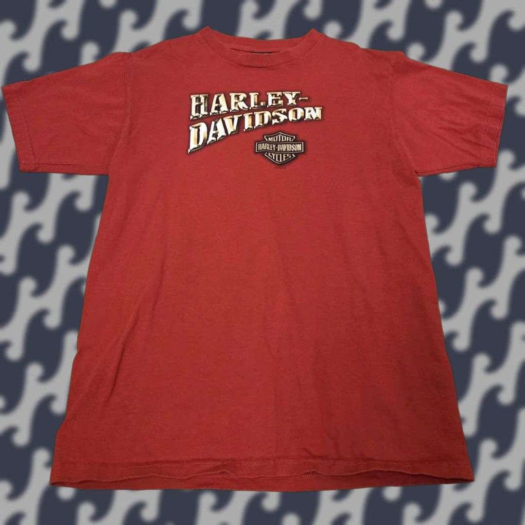 Harley Davidson VINTAGE Harley-Davidson Shirt Mens L Red Tucson AZ Biker Motorcycle 2003 USA Men Shirt Red USA 2003 Harley-Davidson graphic print front back Size US L / EU 52-54 / 3 - 1 Thumbnail