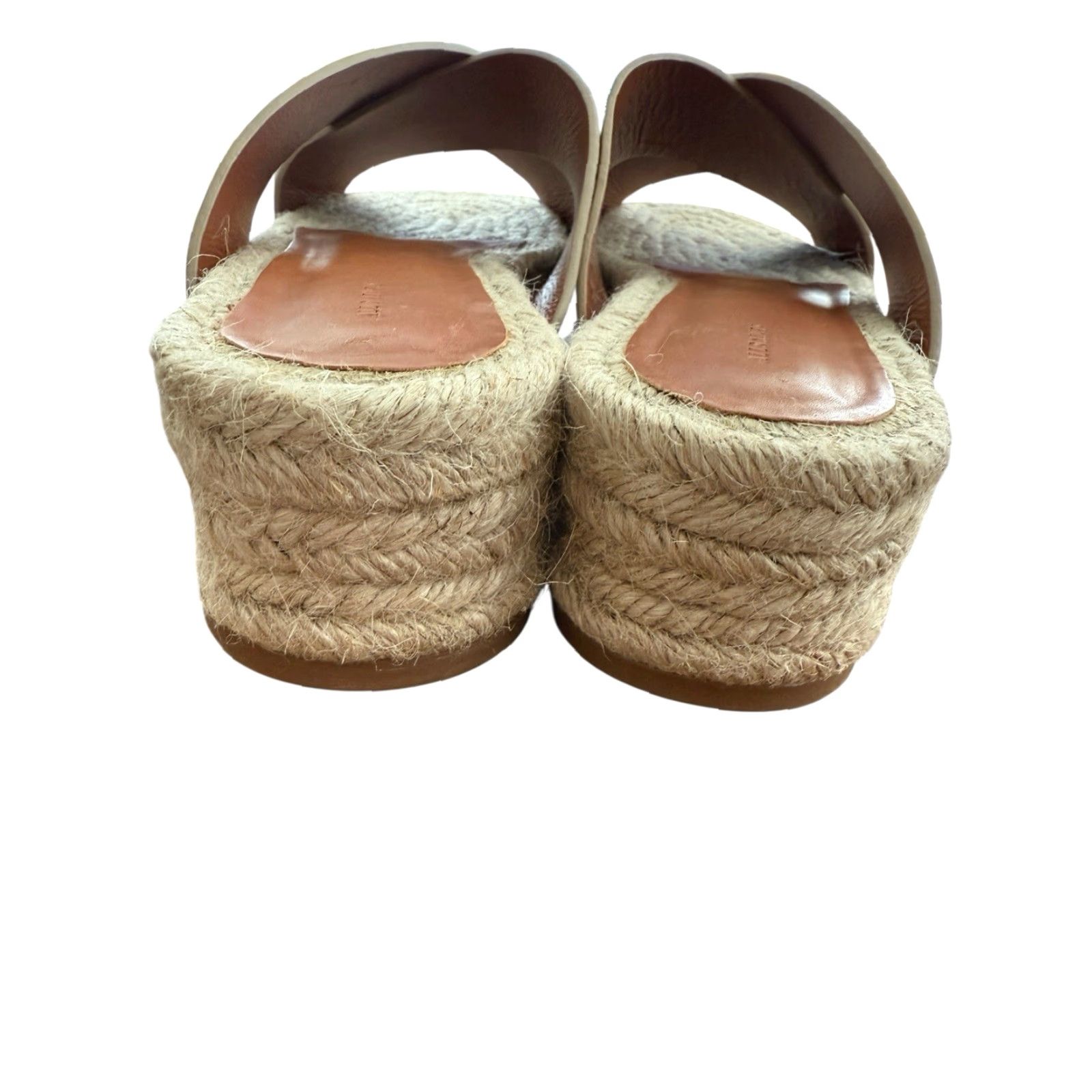 Allsaints ALLSAINTS Harlem Espadrille Platform Slides Tan Leather Size 39 US 8 EUC Women Leather Cushioned Non-Slip Vintage No Size US 8 / IT 38 - 6 Thumbnail