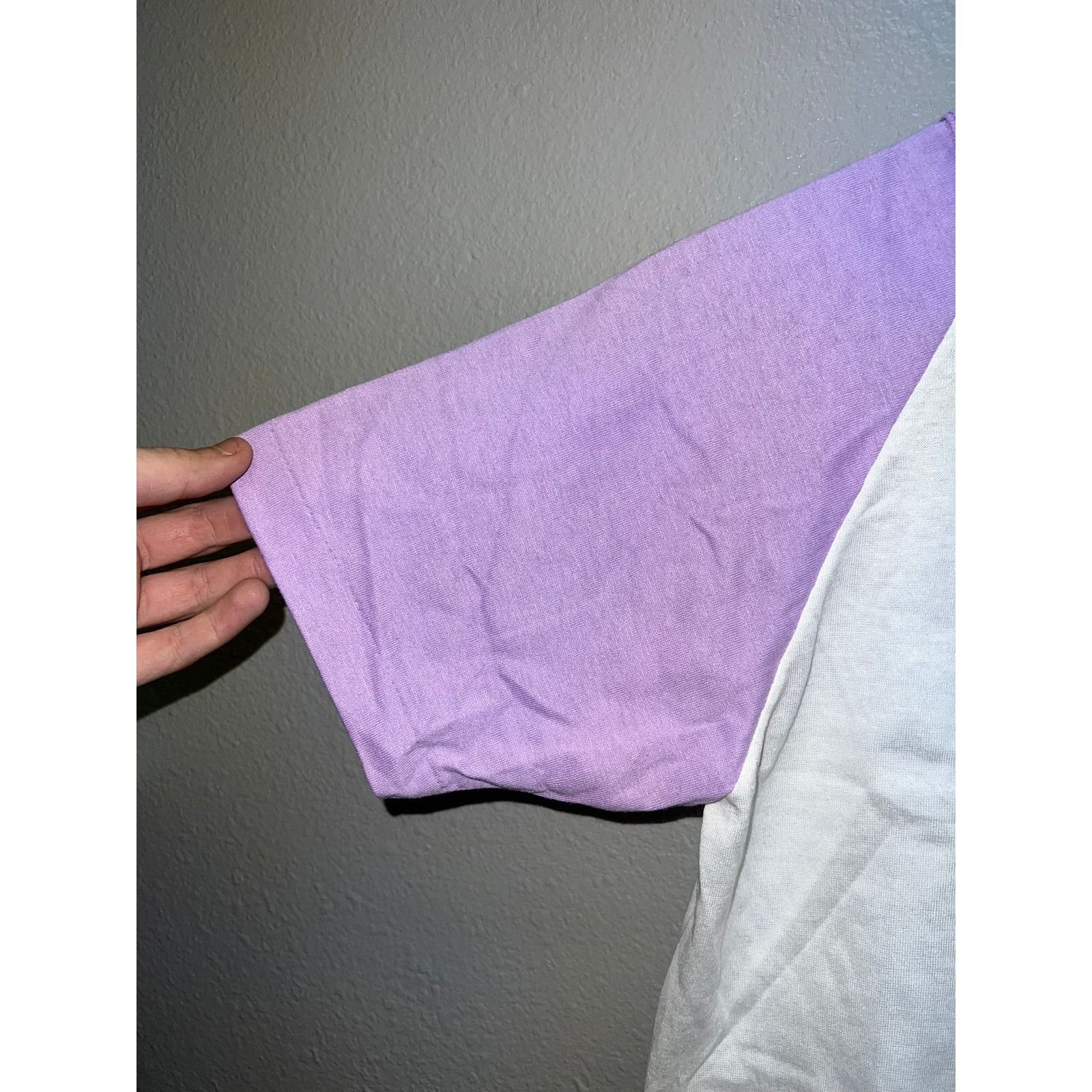 Other 80s Vintage Women's Sportswear White Purple Crop Top Shirt S Size S / US 4 / IT 40 - 4 Thumbnail
