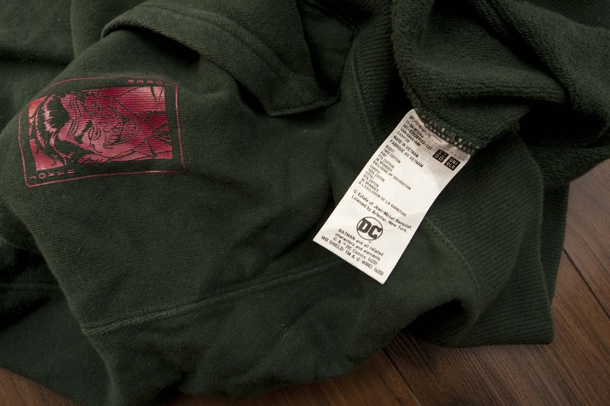 DC Comics × Jean-Michel Basquiat × Uniqlo Uniqlo x Basquiat x DC Comics Joker Hoodie Size M Green Size US M / EU 48-50 / 2 - 5 Thumbnail