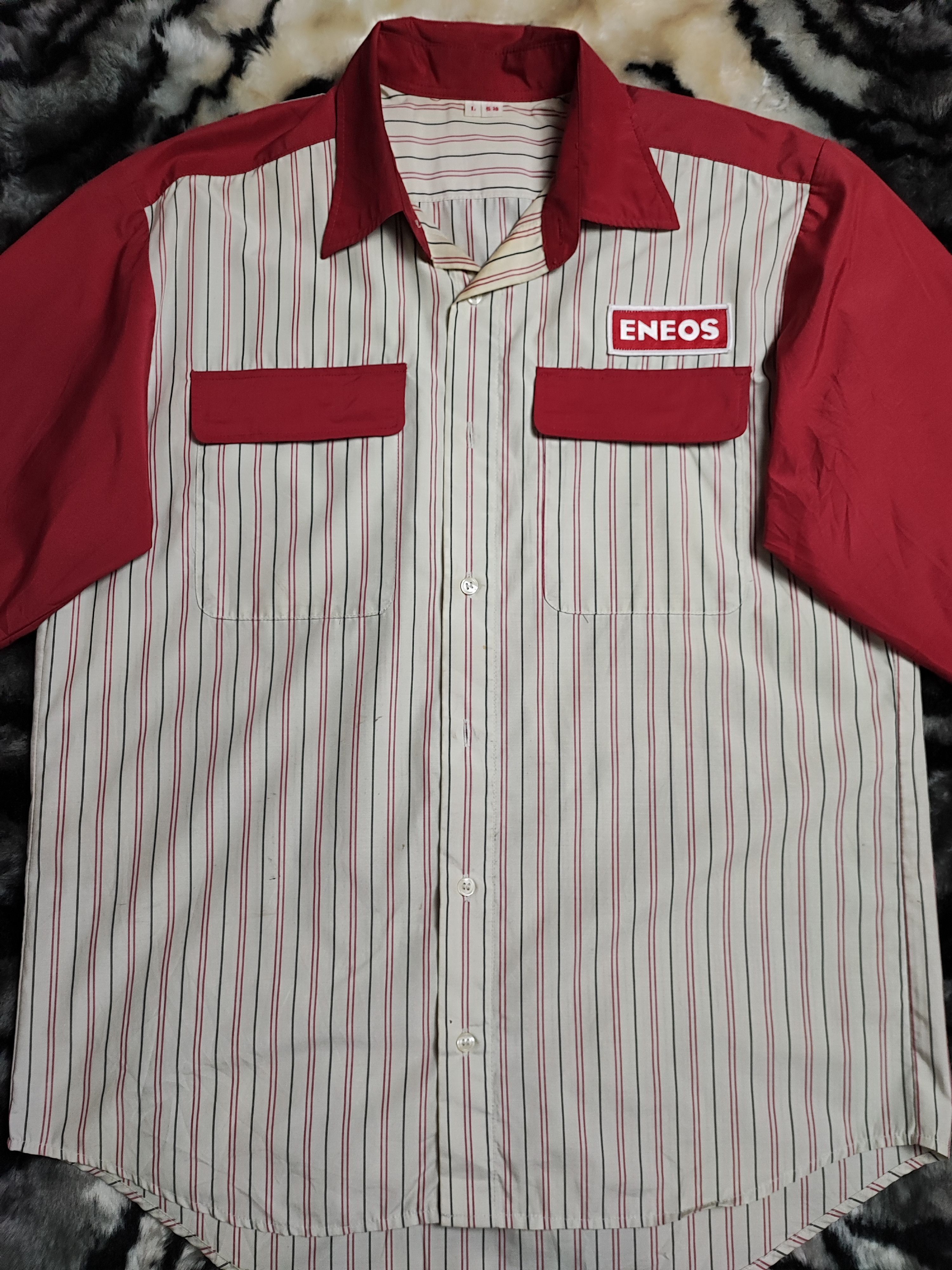 Japanese Brand Vintage Eneos Shirt Jdm Initial D Style Size US L / EU 52-54 / 3 - 3 Thumbnail