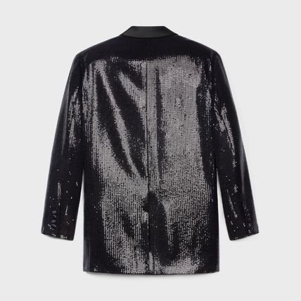 Celine o1w1db10125 2V27J029R Kim Tux Jacket in Black Size XXS / US 00 / IT 34 - 2 Thumbnail