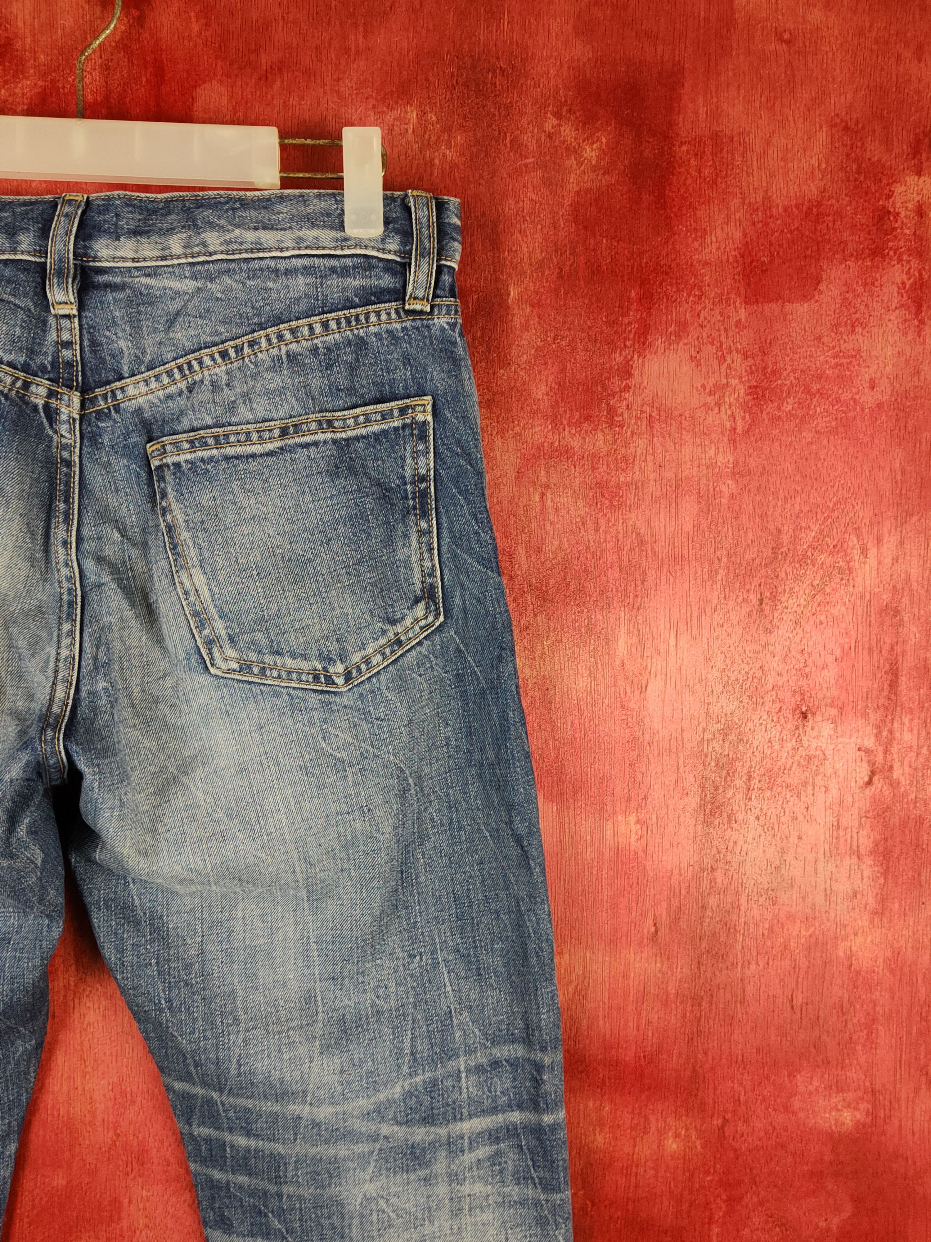 Japanese Brand Uniqlo Blue Distressed Ripped Jeans #S2210 Size US 29 - 10 Thumbnail