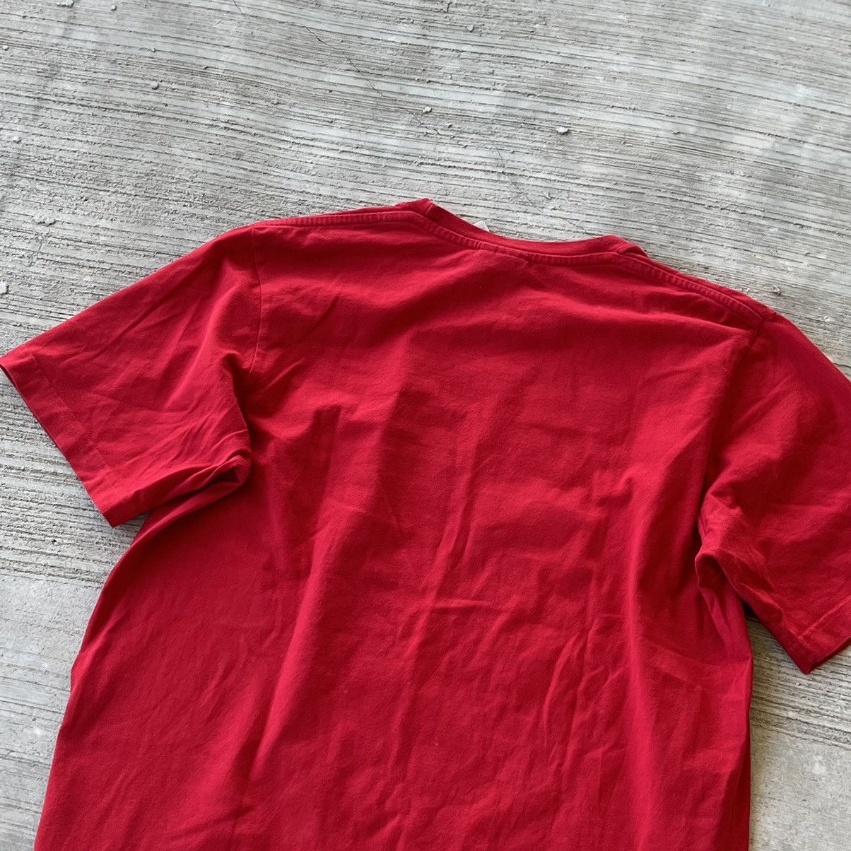 Vintage Nike Big Logo Vintage Red T-Shirt Size US L / EU 52-54 / 3 - 8 Thumbnail