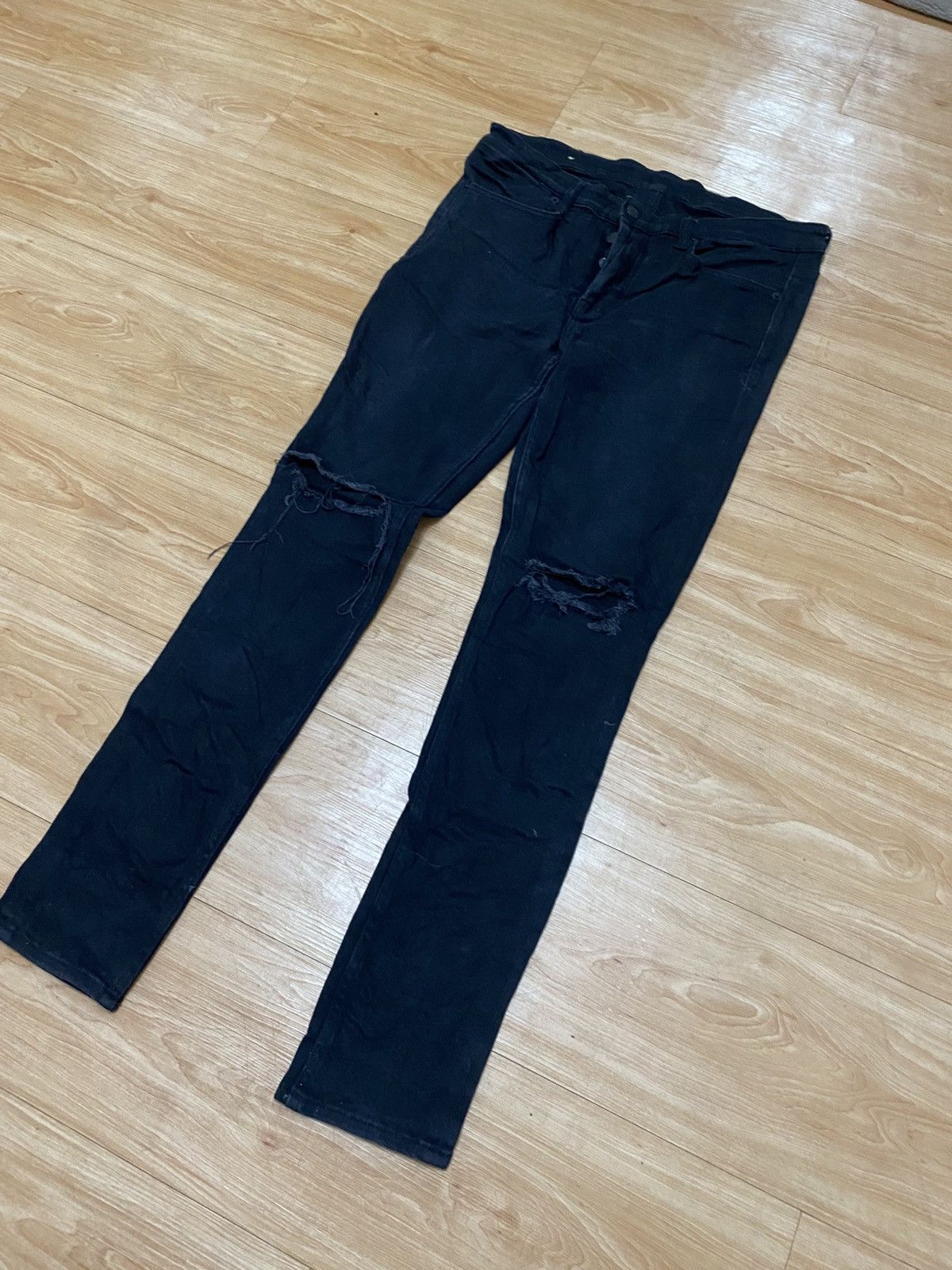Ksubi Ksubi skinny black jeans distressed style strech material Size US 33 - 3 Thumbnail