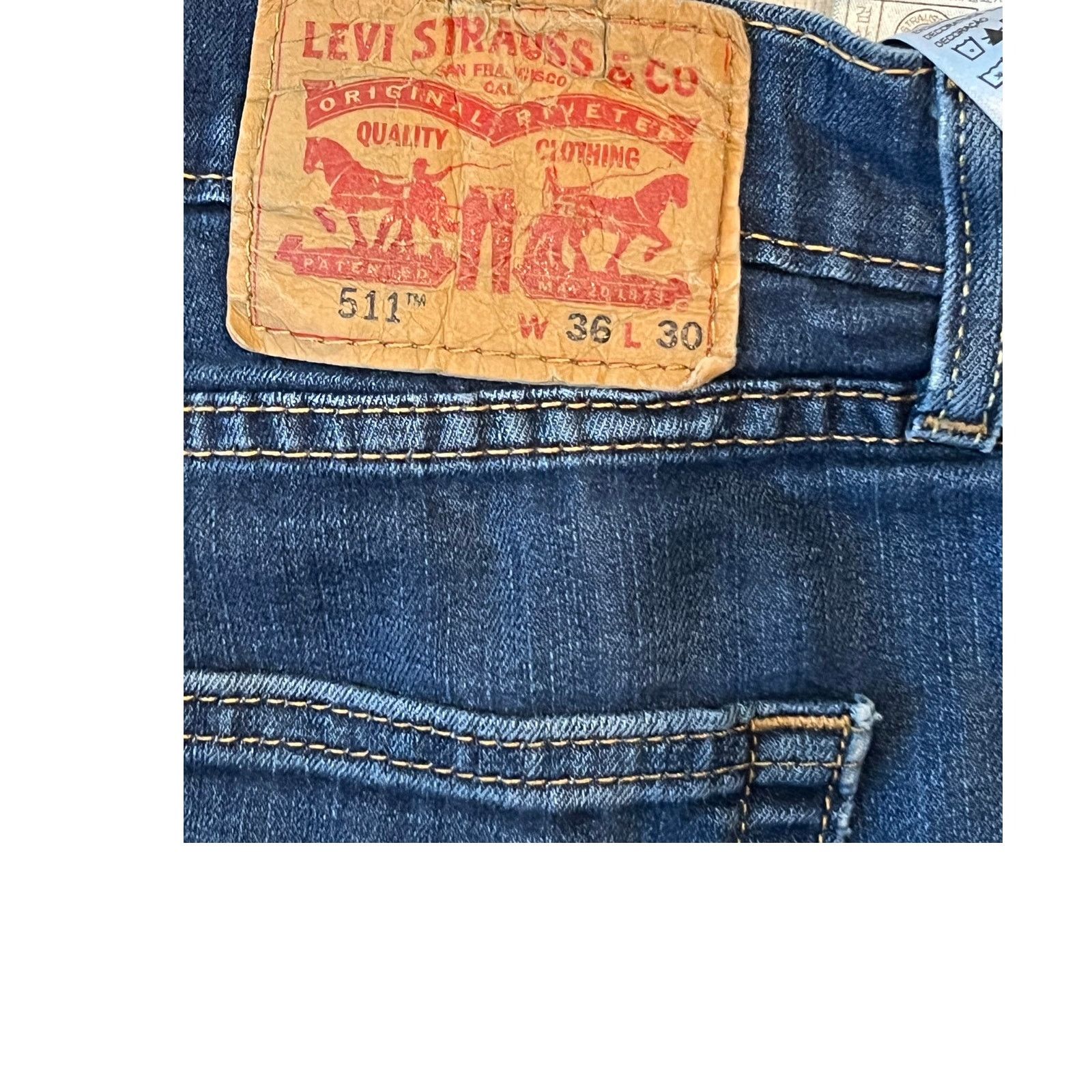 Levi's Levi's Jeans Slim Fit 511 Mens 36x30 Size US 36 / EU 52 - 3 Thumbnail