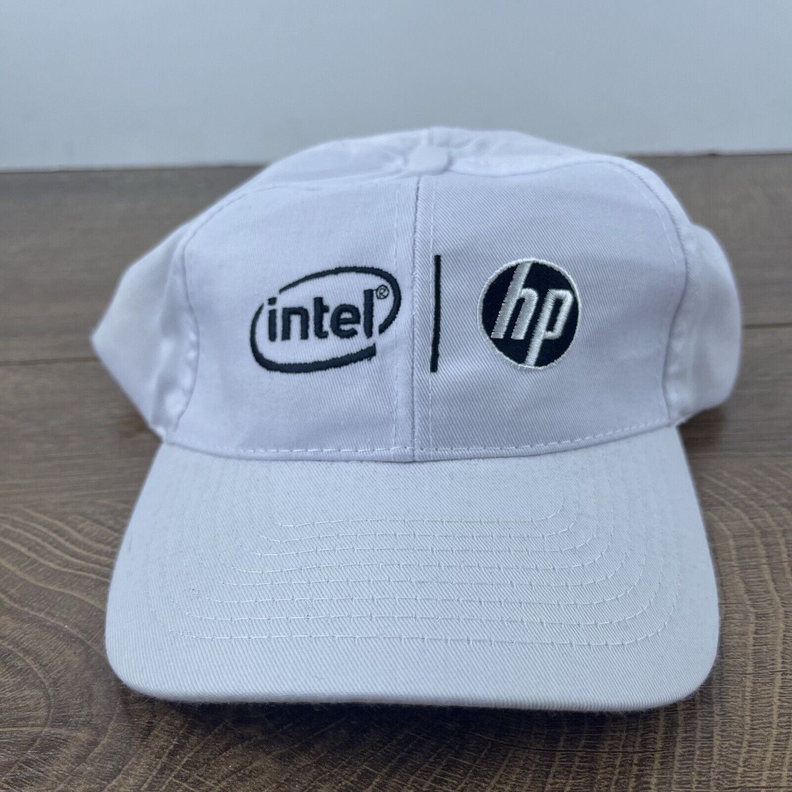 Other Intel HP Hat White Cap Hat Adjustable Hat White Adult Hat Size ONE SIZE - 3 Thumbnail