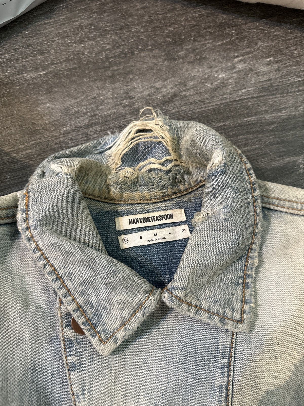 One Teaspoon faded/distressed MARXONETEASPOON denim jacket. Size US XS / EU 42 / 0 - 9 Thumbnail