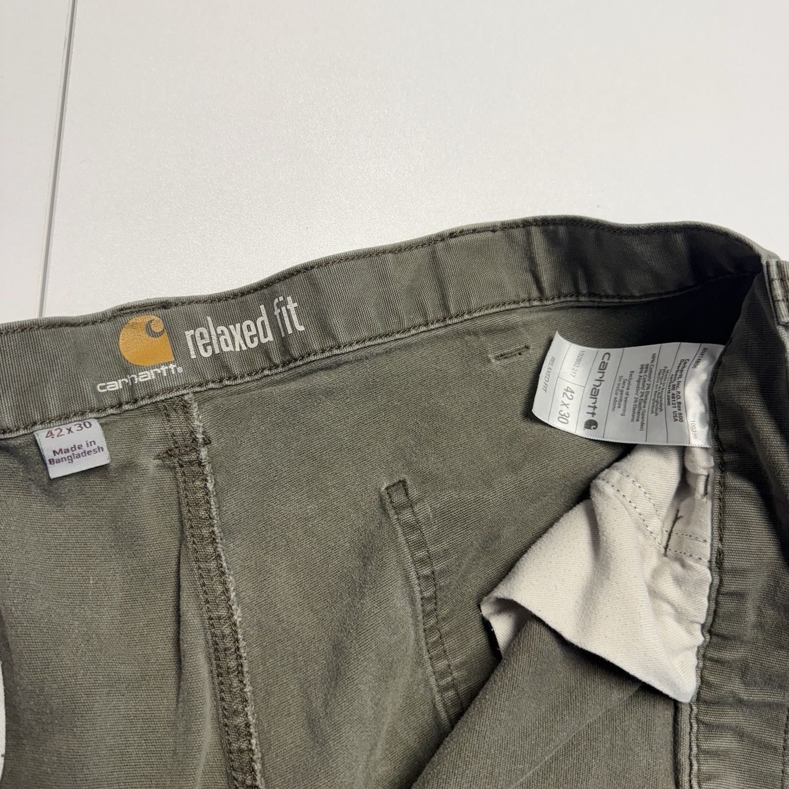 Carhartt Carhartt Double Knee Pants Mens 42x30 Green Relaxed Fit Work Size US 42 / EU 58 - 10 Thumbnail