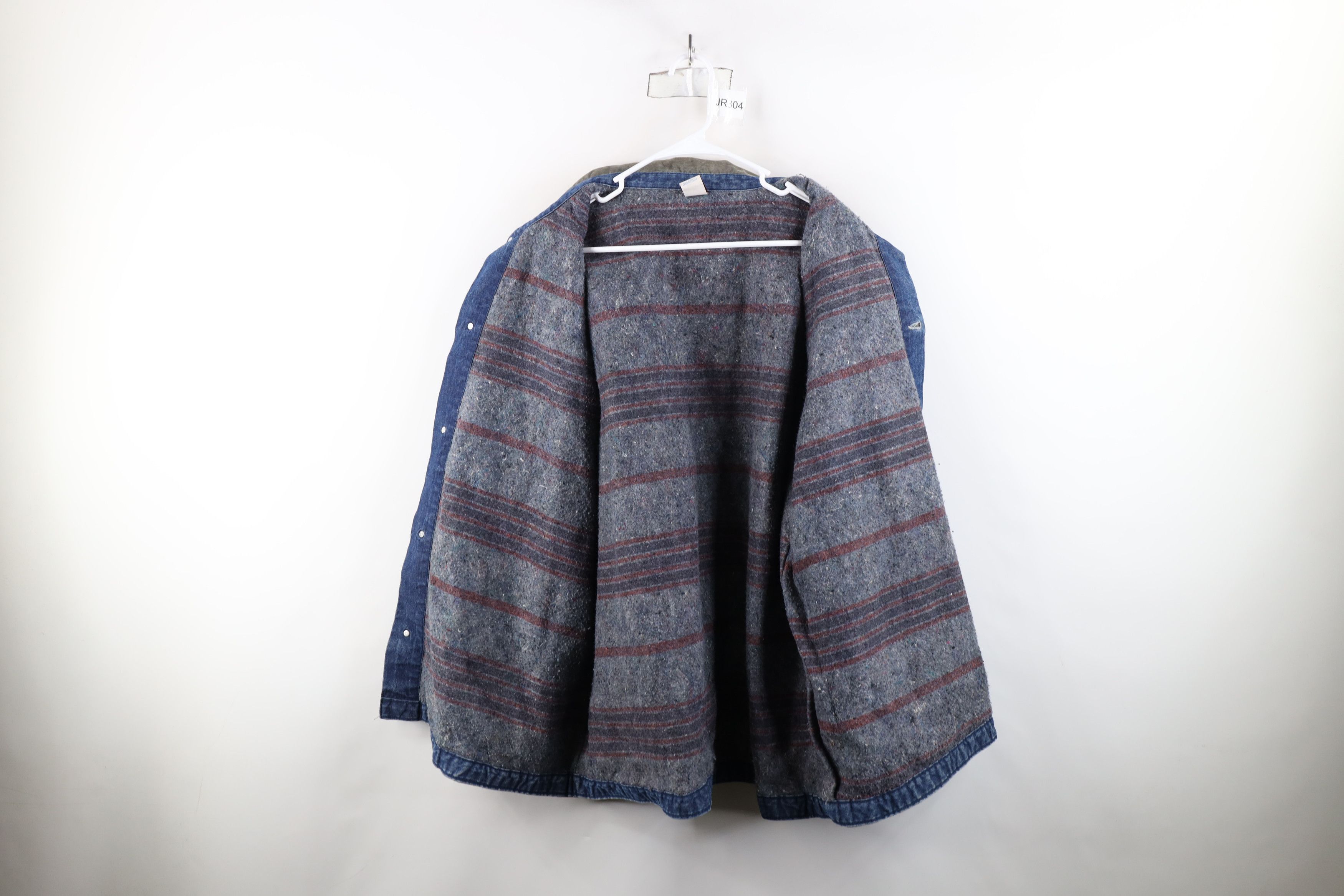 Vintage Vintage 70s Big Ben Lined Denim Chore Barn Jacket USA Size US XXL / EU 58 / 5 - 12 Thumbnail