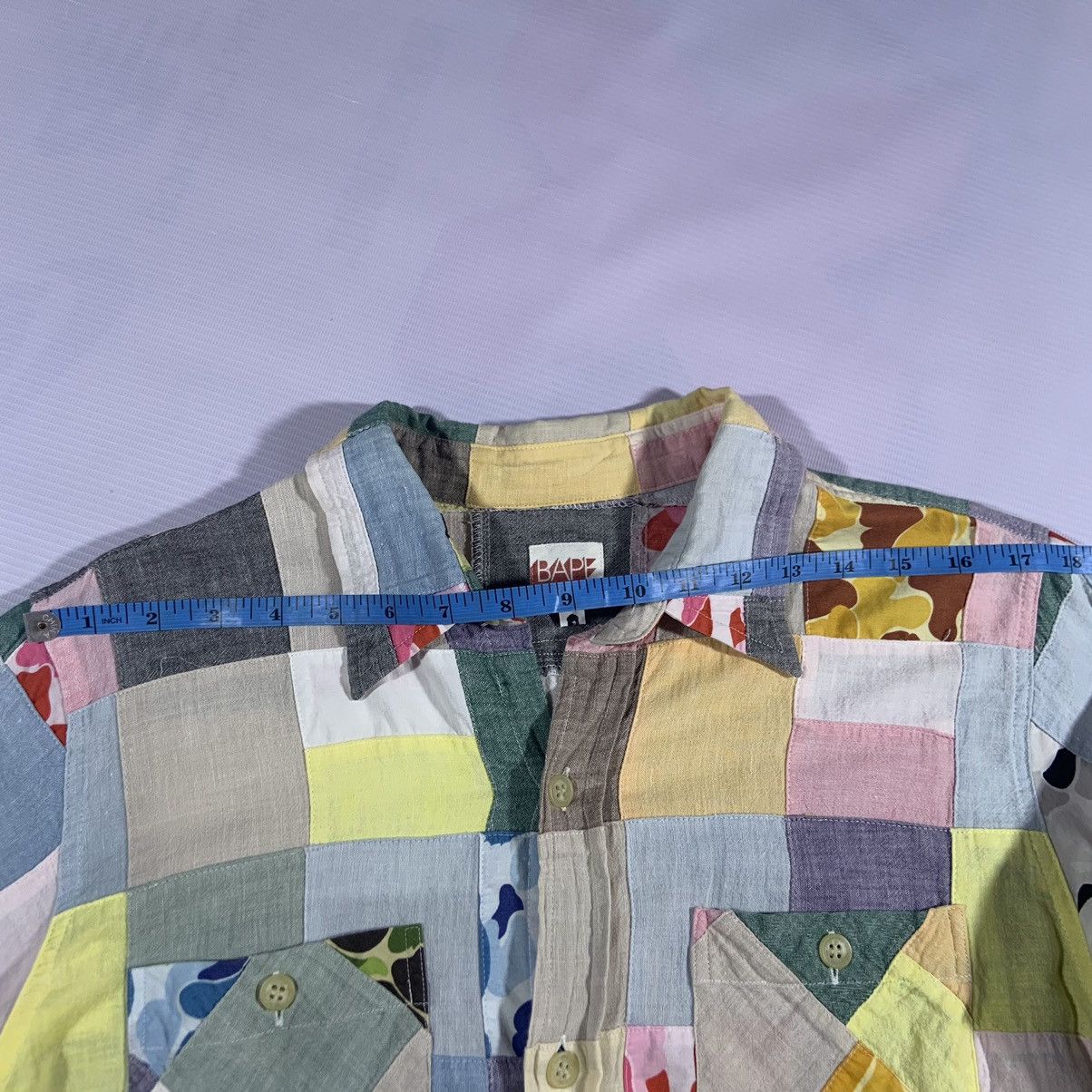 Bape × Nigo Patchwork Button Up Shirt Size US M / EU 48-50 / 2 - 12 Thumbnail