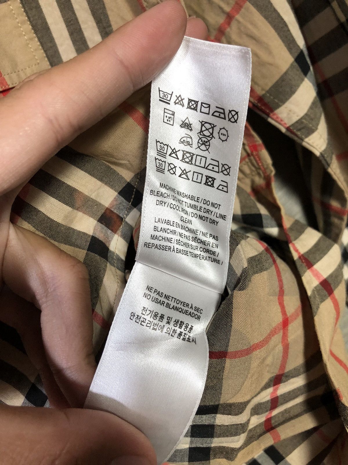 Burberry × Designer × Vintage Burberry London England Logo Print Checked Size US S / EU 44-46 / 1 - 10 Thumbnail