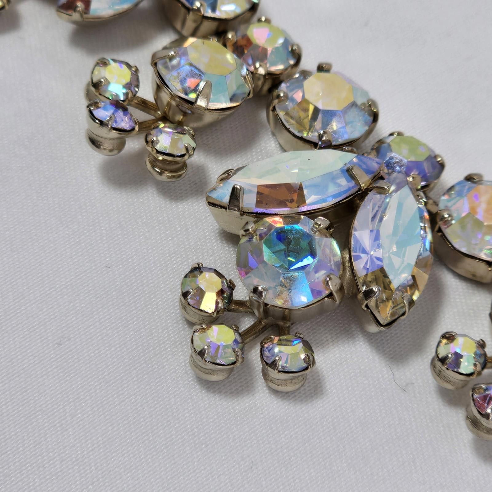 Ben Sherman 1950s Vintage Signed Sherman Necklace AB Crystal Necklace Size ONE SIZE - 4 Thumbnail