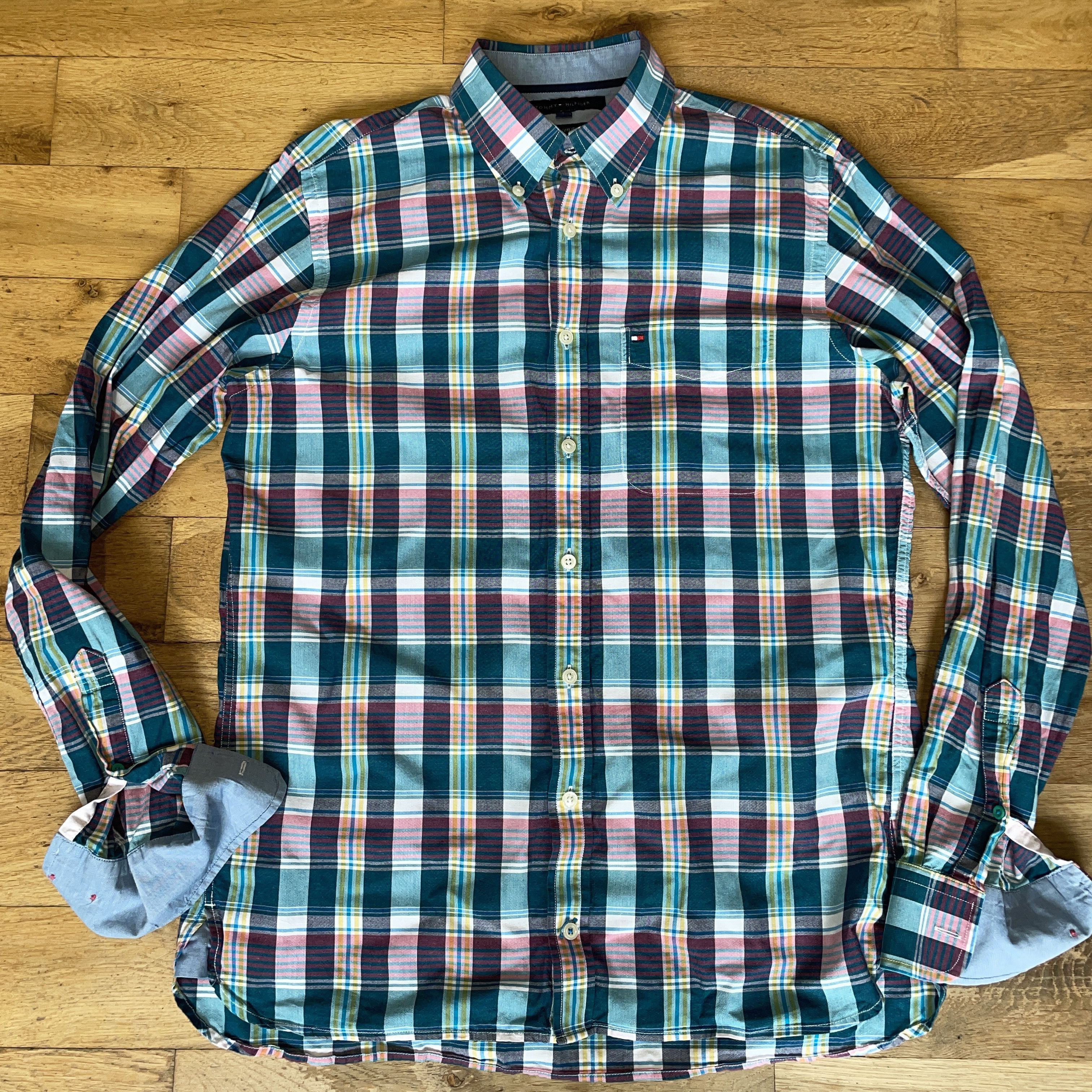 Tommy Hilfiger Tommy Hilfiger Men's Custom Fit Shirt Fashion Size S Size US S / EU 44-46 / 1 - 1 Thumbnail