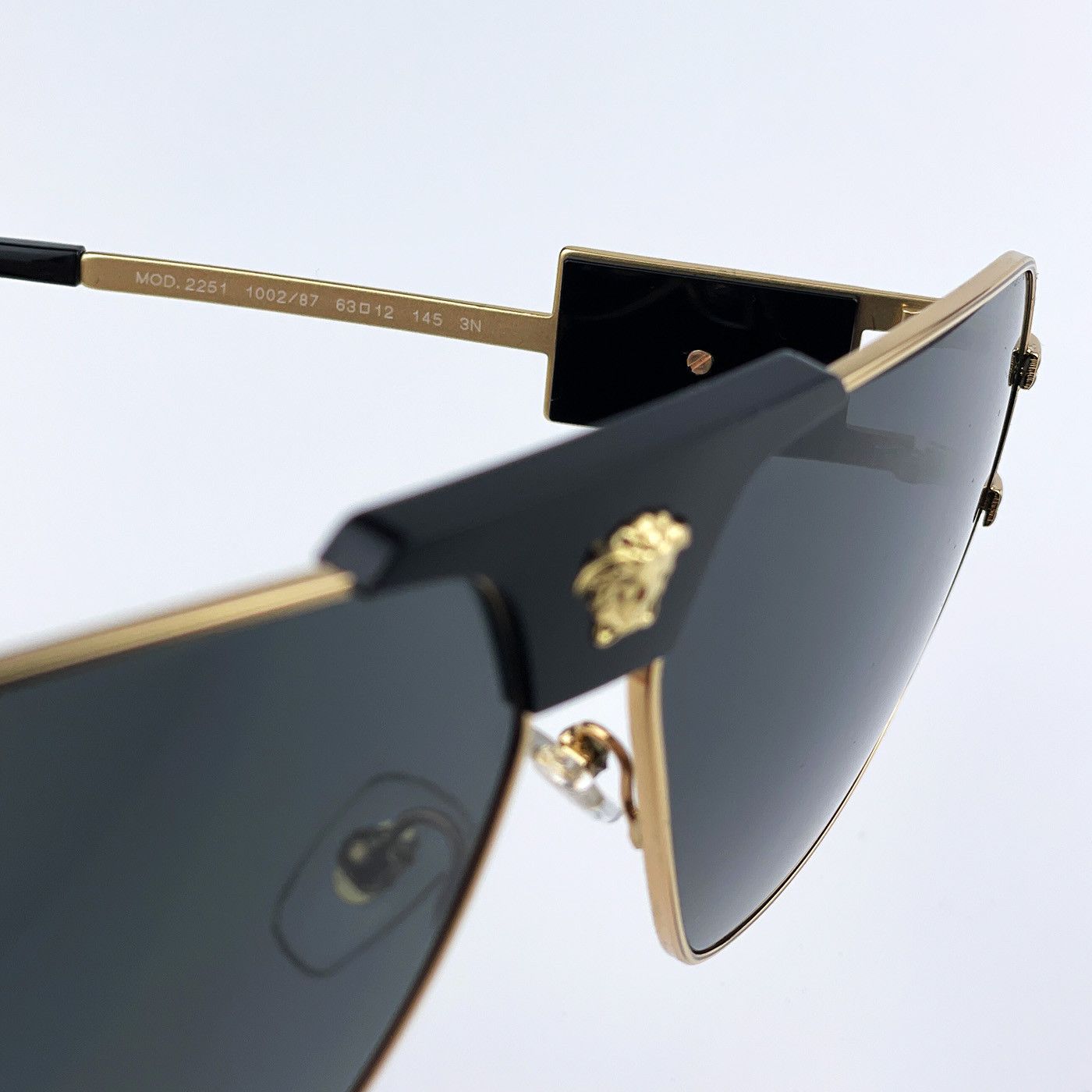 Versace NEW Versace VE2251 100287 Metal Pilot Unisex Sunglasses Size ONE SIZE - 7 Thumbnail
