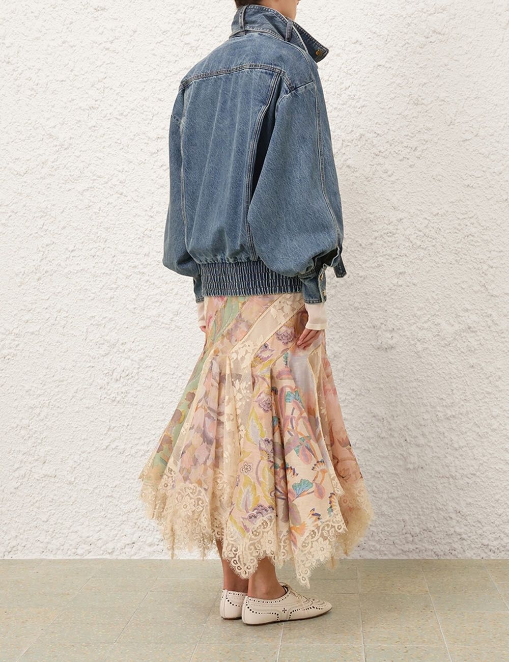 Zimmermann oc11z0925 Illustration Denim Jacket in Blue Size M / US 6-8 / IT 42-44 - 4 Thumbnail