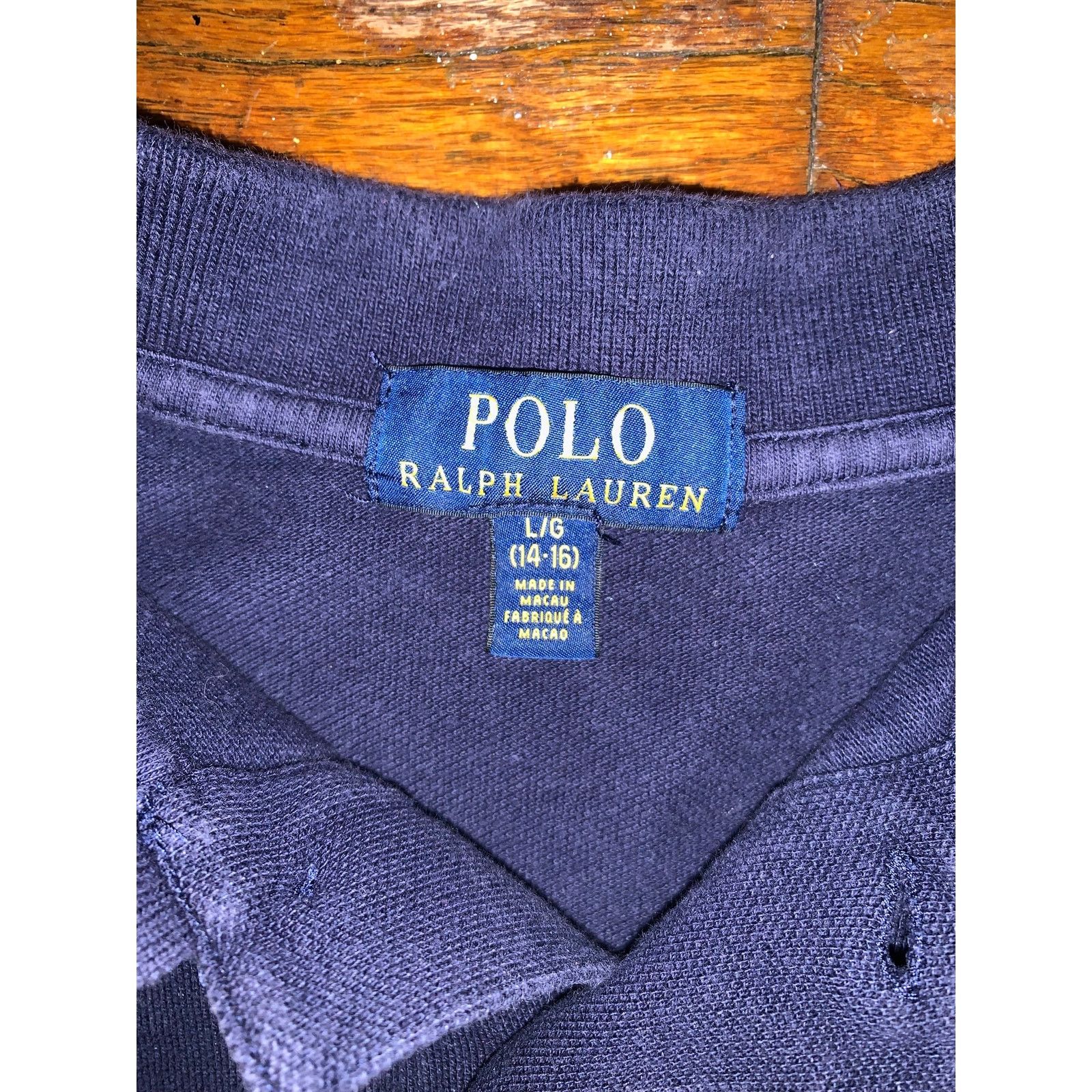 Polo Ralph Lauren Polo Ralph Lauren Polo Bear Youth L 14-16 Polo Shirt Navy Size US XXS / EU 40 - 3 Thumbnail