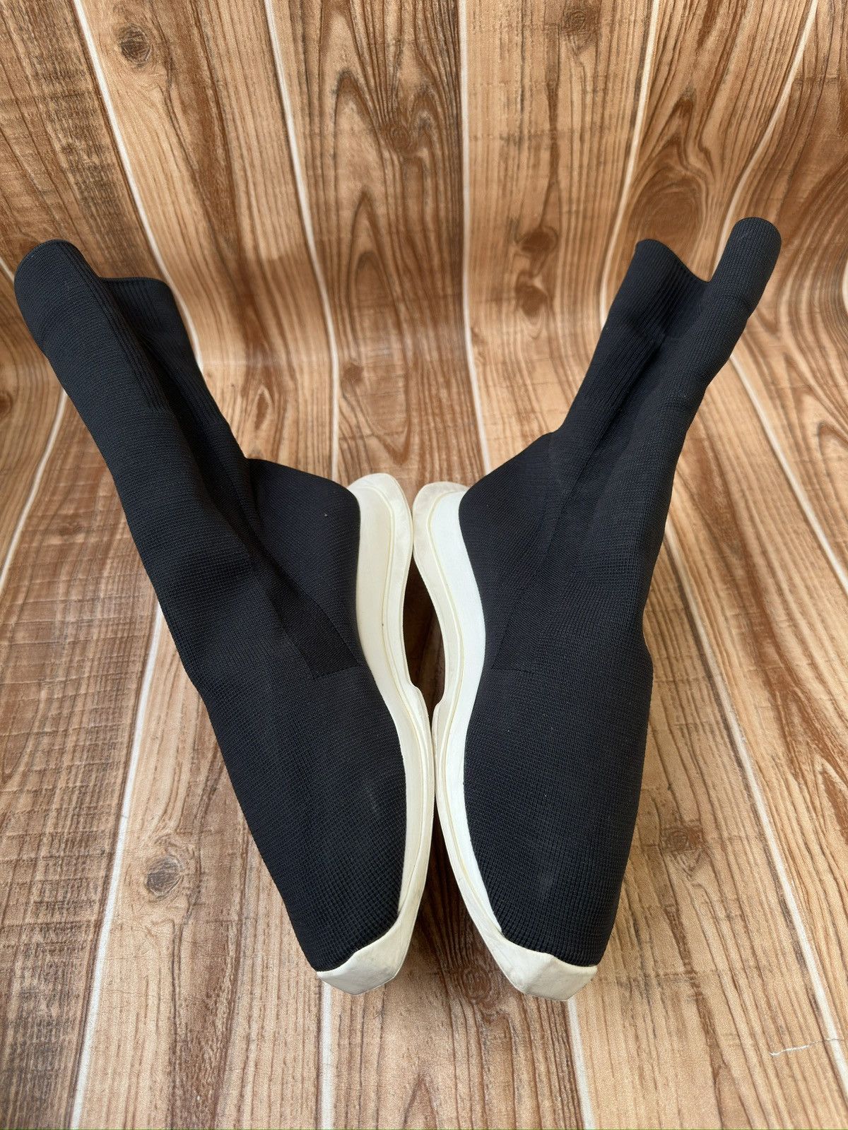 Rick Owens Drkshdw Rick Owens Drkshdw Runners Stretch Sock Size US 8 / IT 38 - 6 Thumbnail