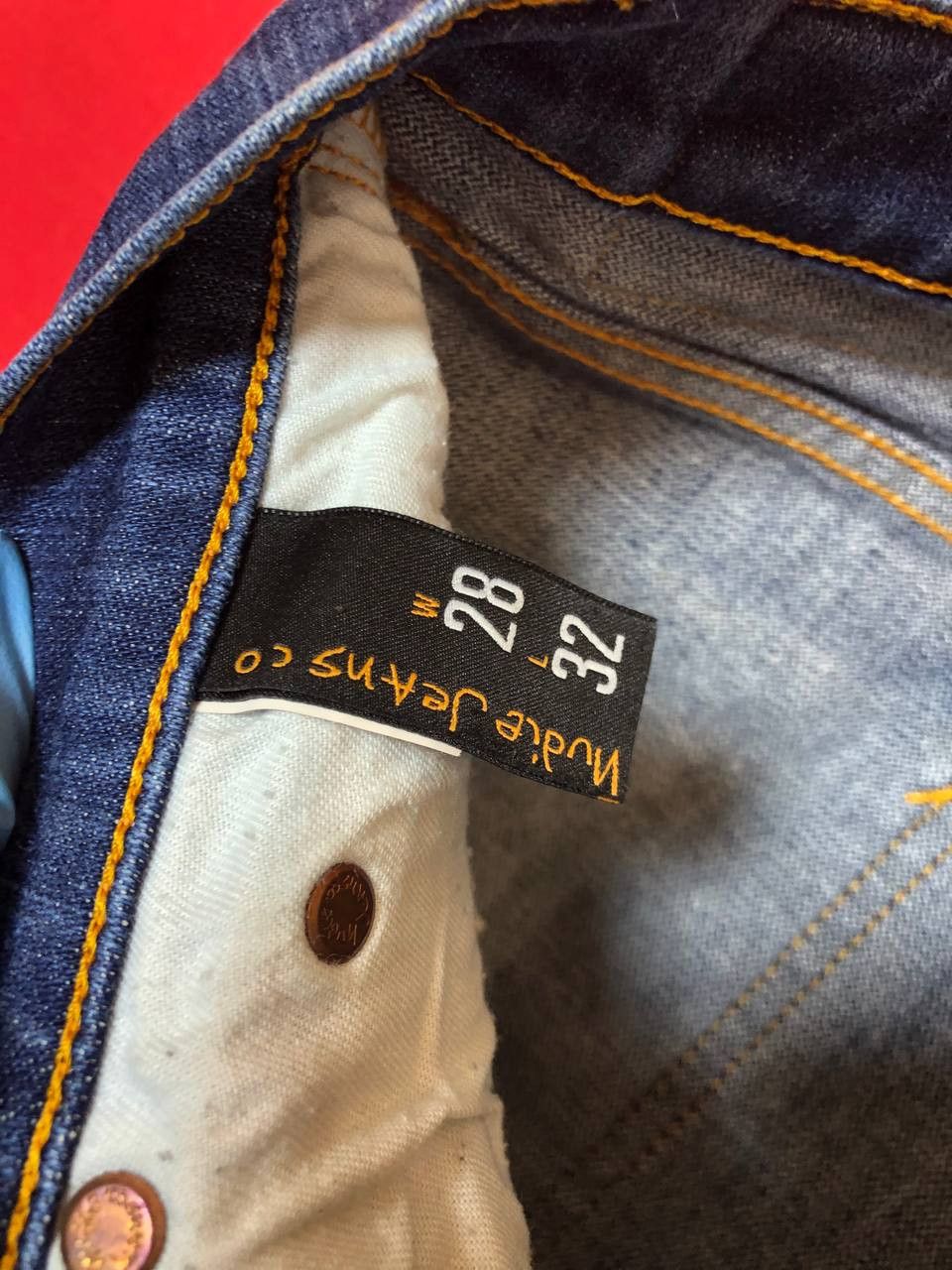 Nudie Jeans NUDIE SLIM JIM Wash Denim Regulat Straight Slim Fit Size US 28 / EU 44 - 3 Thumbnail