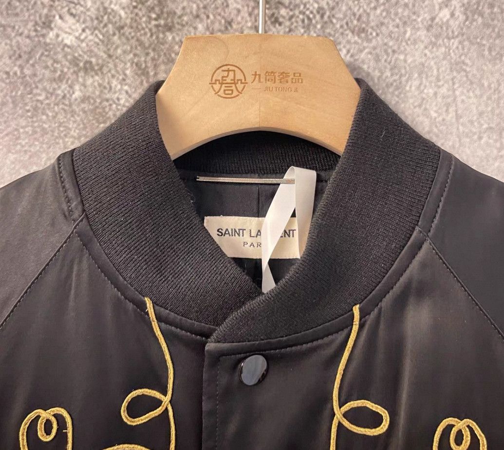 Yves Saint Laurent Saint Laurent SLP 15SS Silk Bomber Jacket. Size US L / EU 52-54 / 3 - 2 Thumbnail
